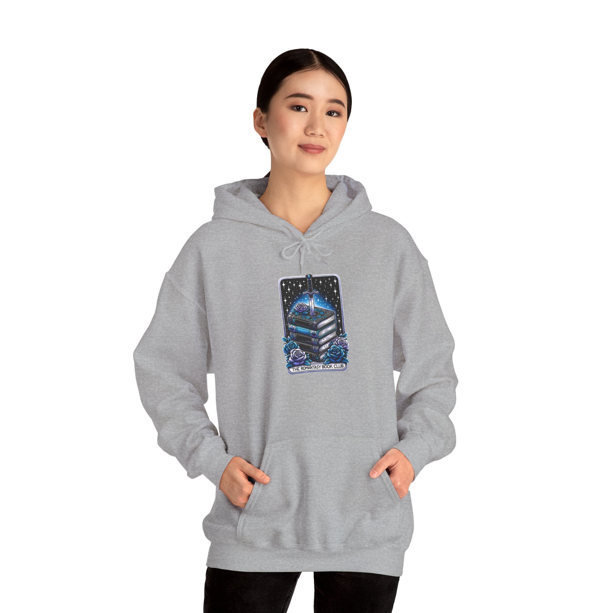 Celestial Books Hoodie — 'Read Between the Stars' Night Sky Book Lover Sweatshirt