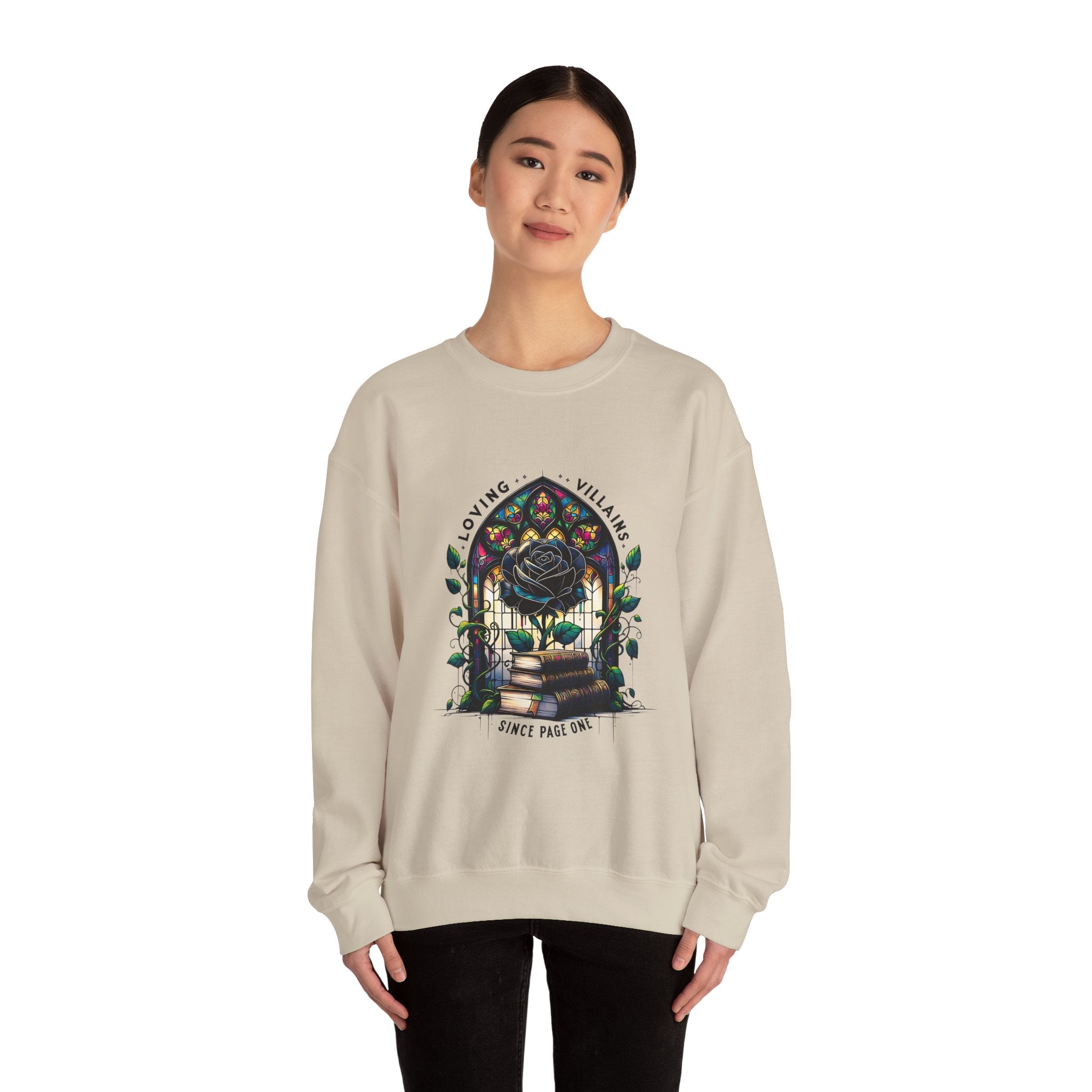 Villains Loving Rose Crewneck Sweatshirt