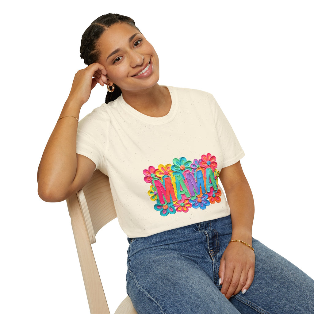 Mama Floral T-Shirt — Colorful Flower Mom Shirt for Mother's Day