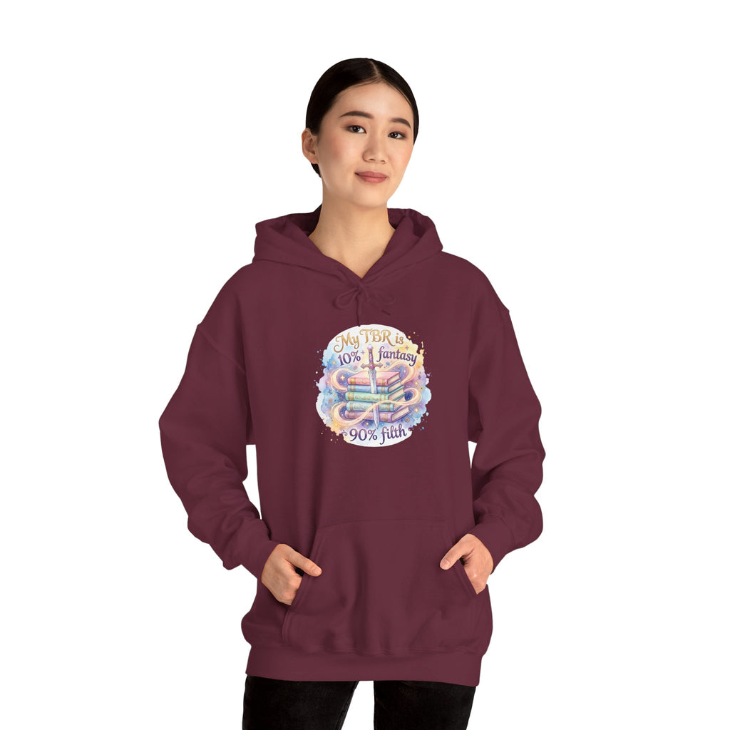 Hoodie — "My Tho is 40% Fantasy, 90% Fish" Colorful Nautical Graphic Hoodie