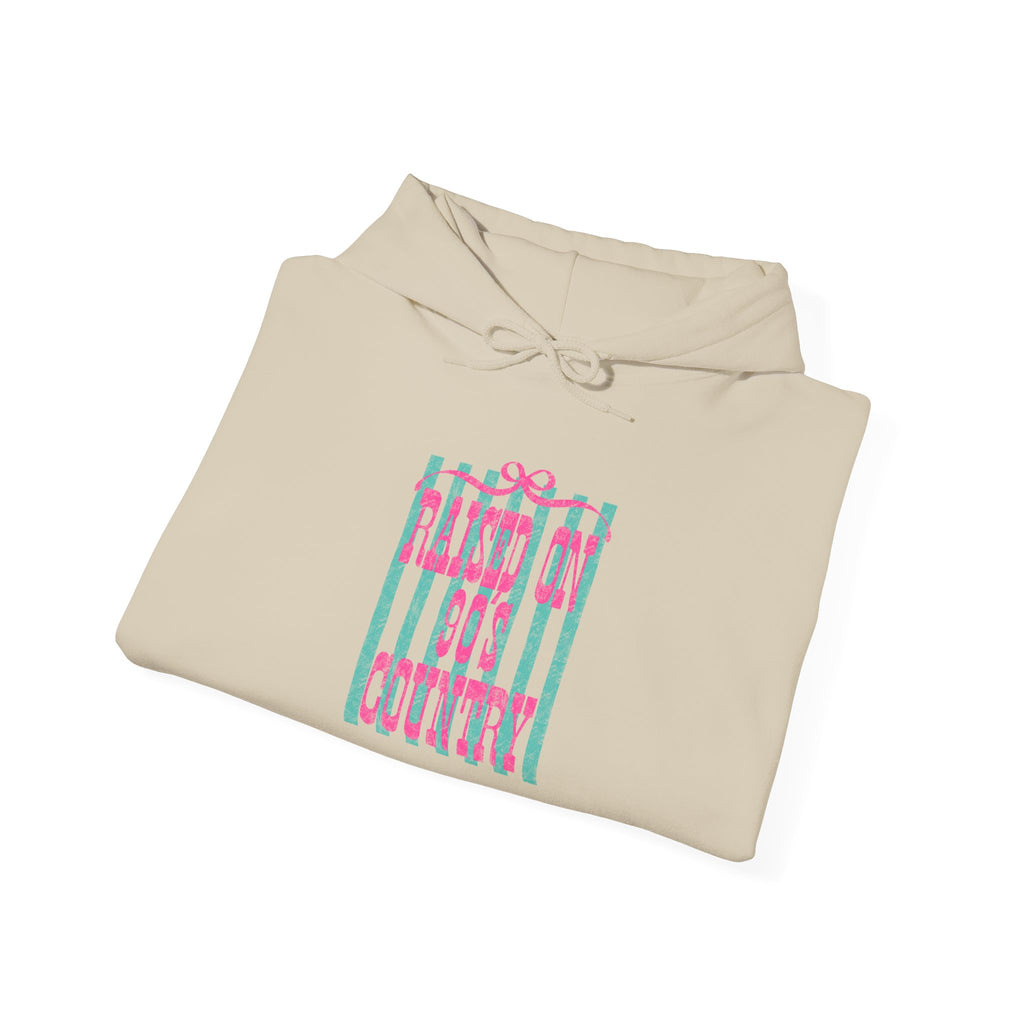 Hoodie — 'Let It Be' Pastel Striped Graphic Pullover