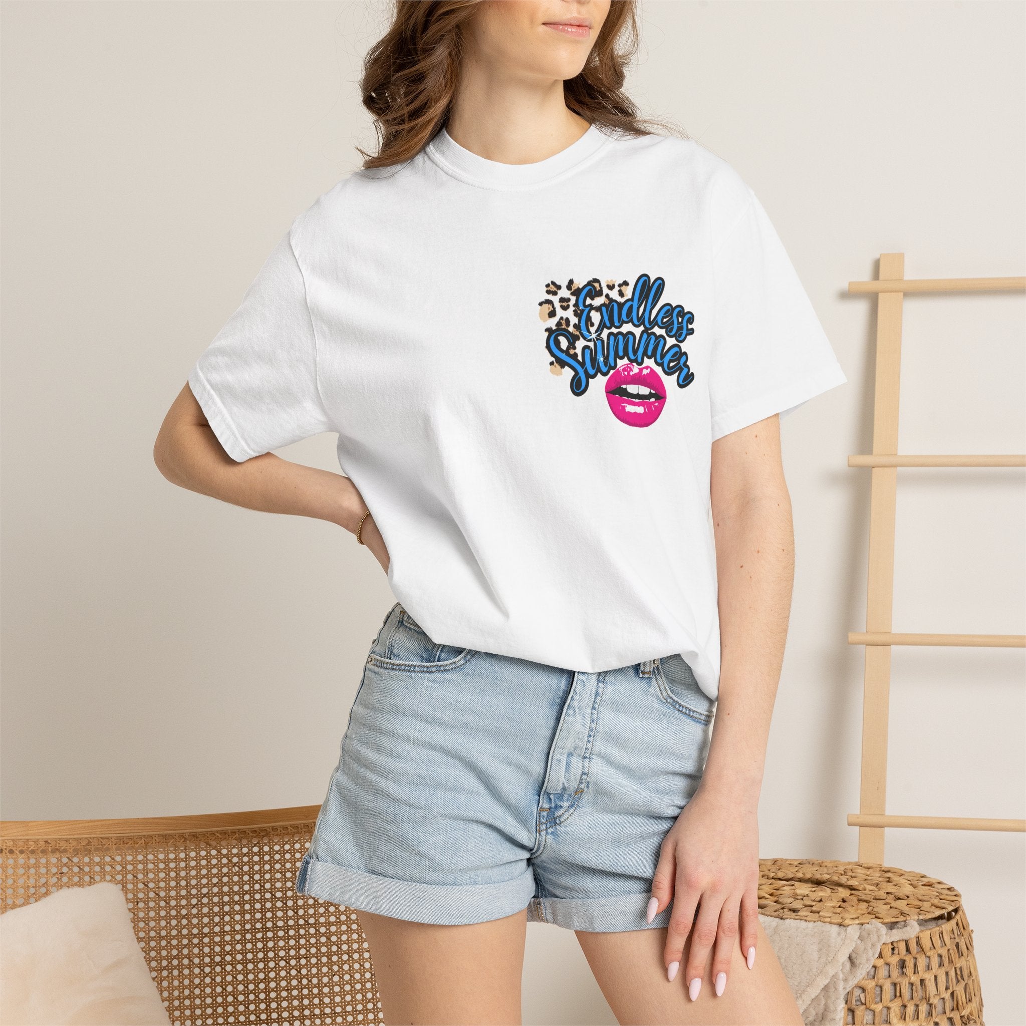Endless Summer T-Shirt — Retro Lip & Ice Cream Graphic Tee