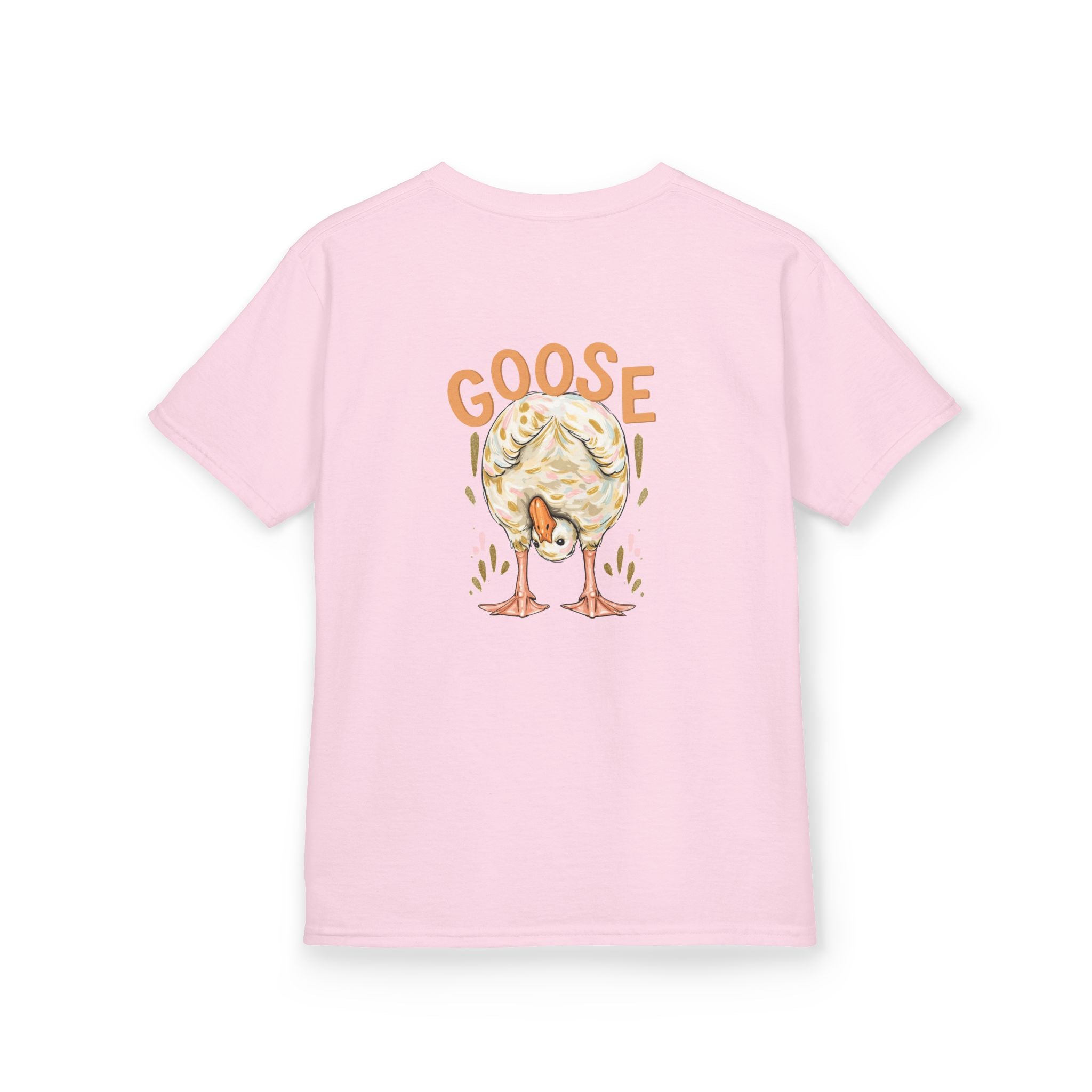 Kids Tee — Cute Duck & Goose Illustration ("Duck Duck" Front, "Goose" Back)