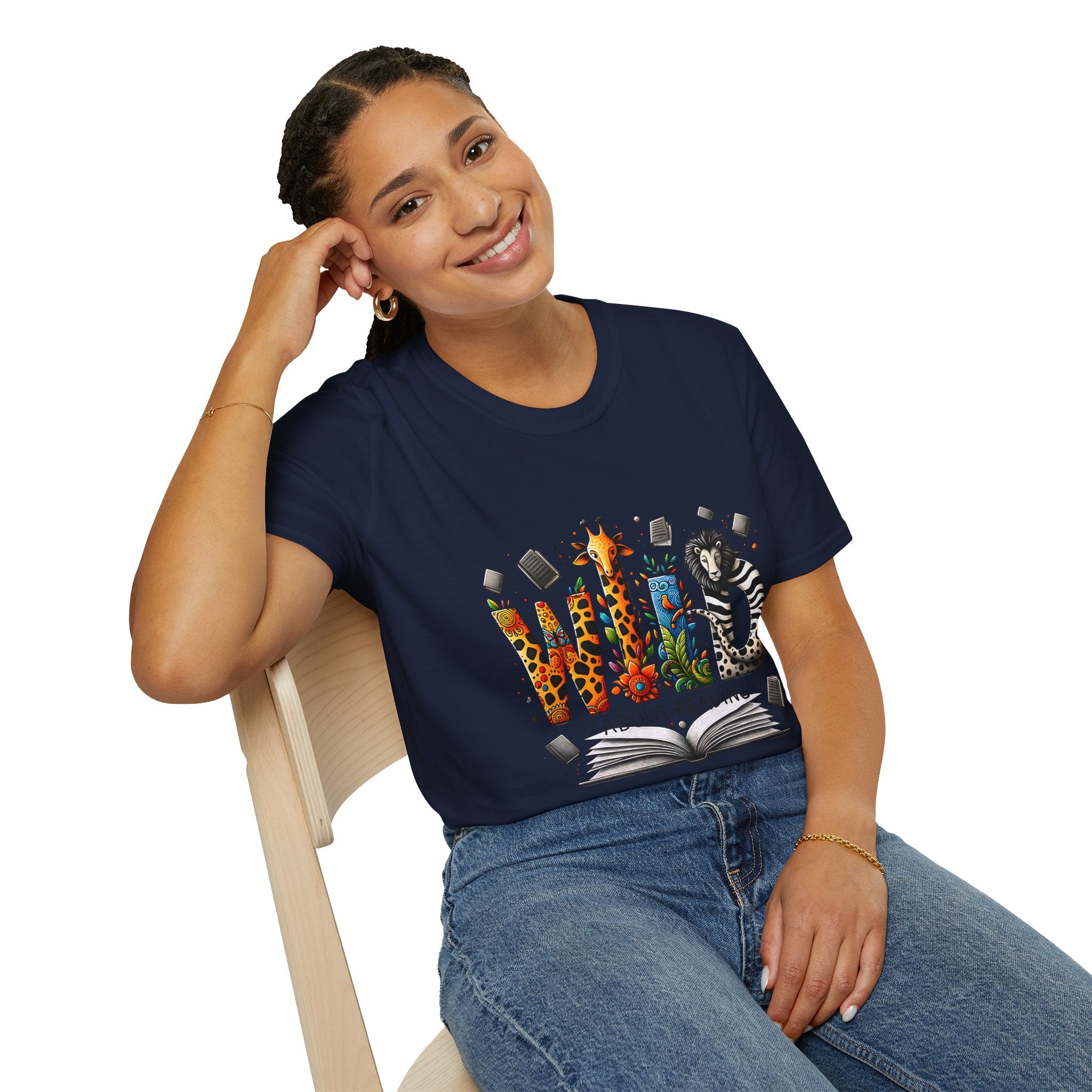 Wild About Reading T-Shirt — Kids’ Animal Alphabet Book Tee