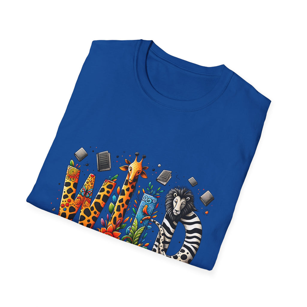 Wild About Reading T-Shirt — Kids’ Animal Alphabet Book Tee