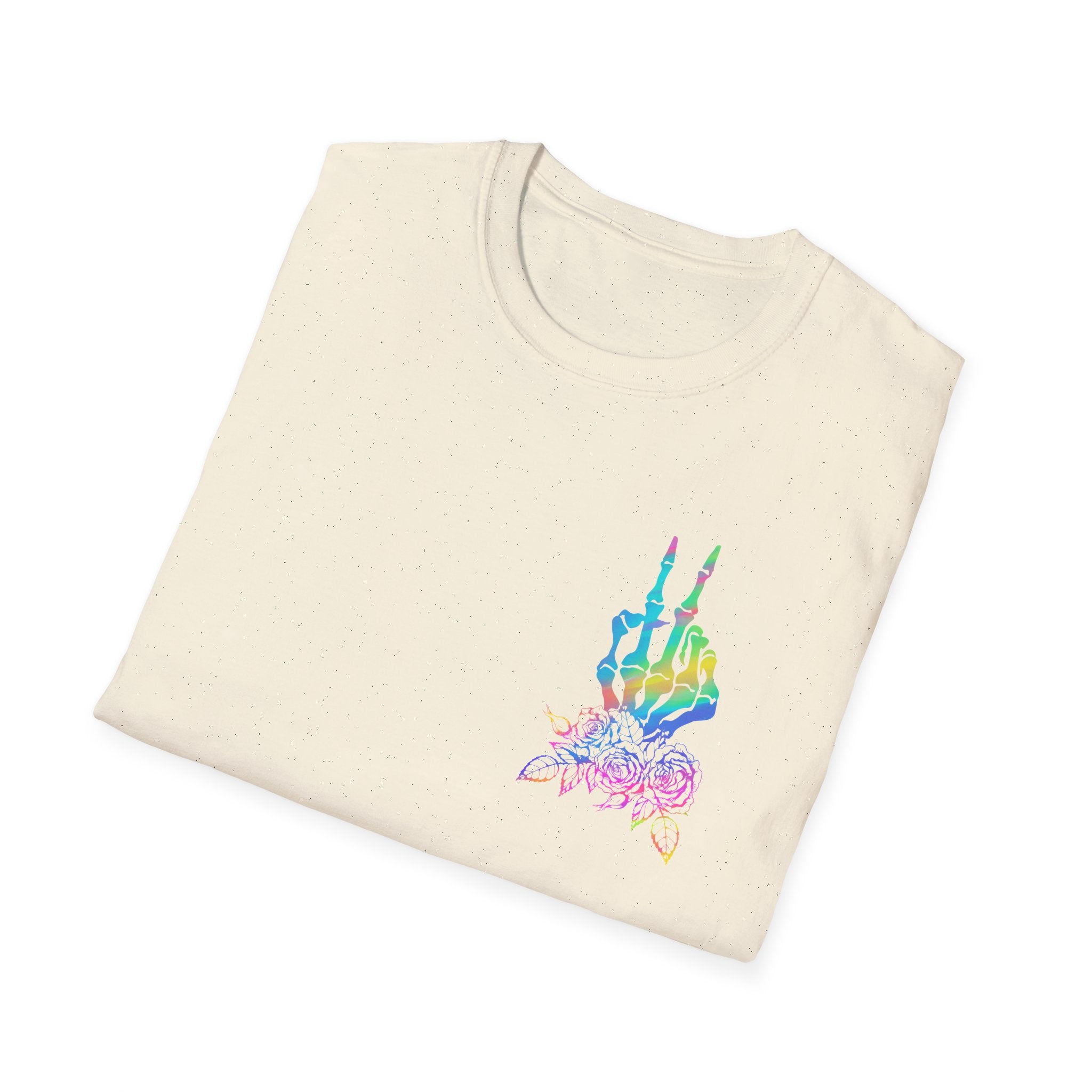 Double-sided Difficult and Talks Back T-Shirt — Colorful Skull Sailor Graphic Tee