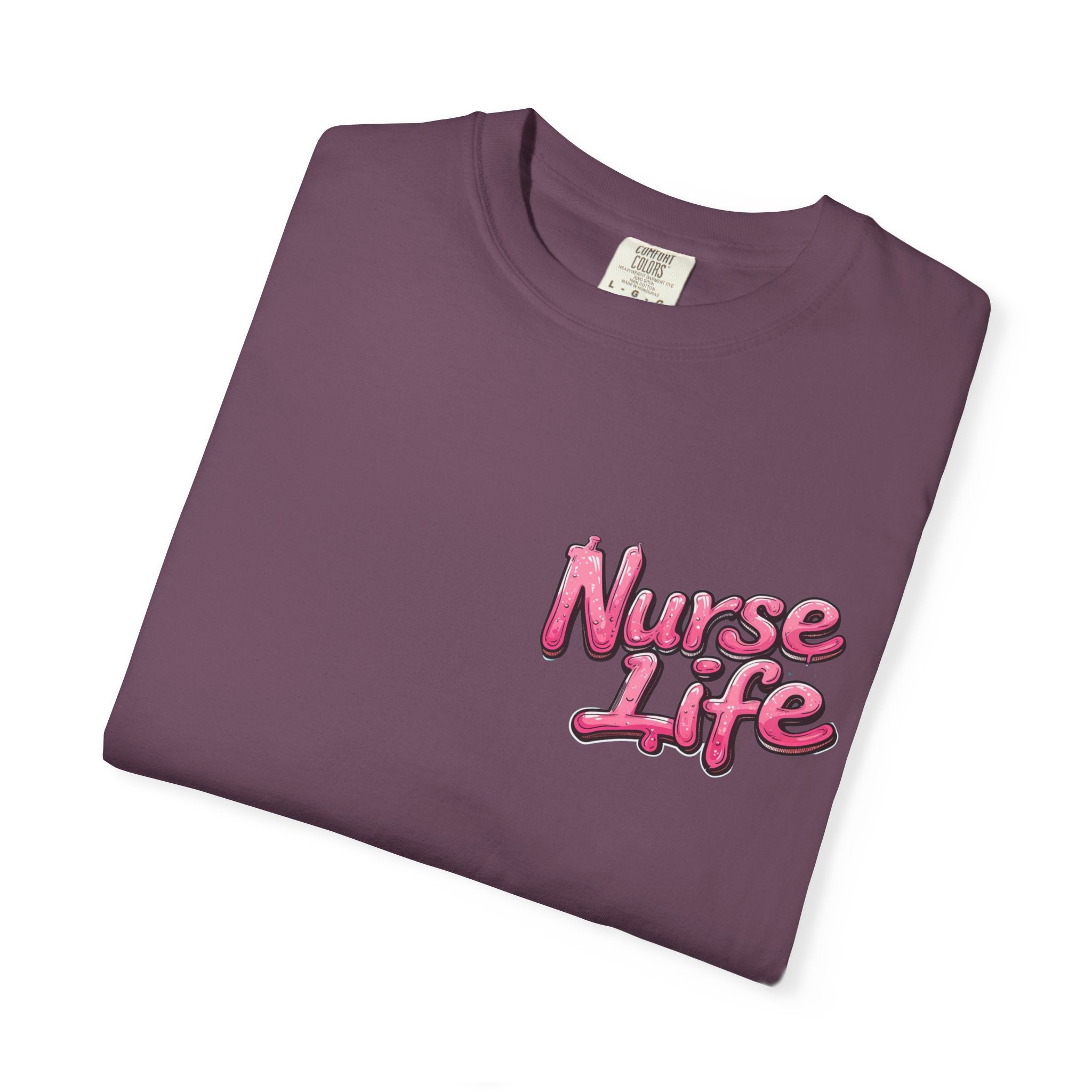 Nurse Life T-Shirt — Cute Female Nurse Watercolor Graphic Tee