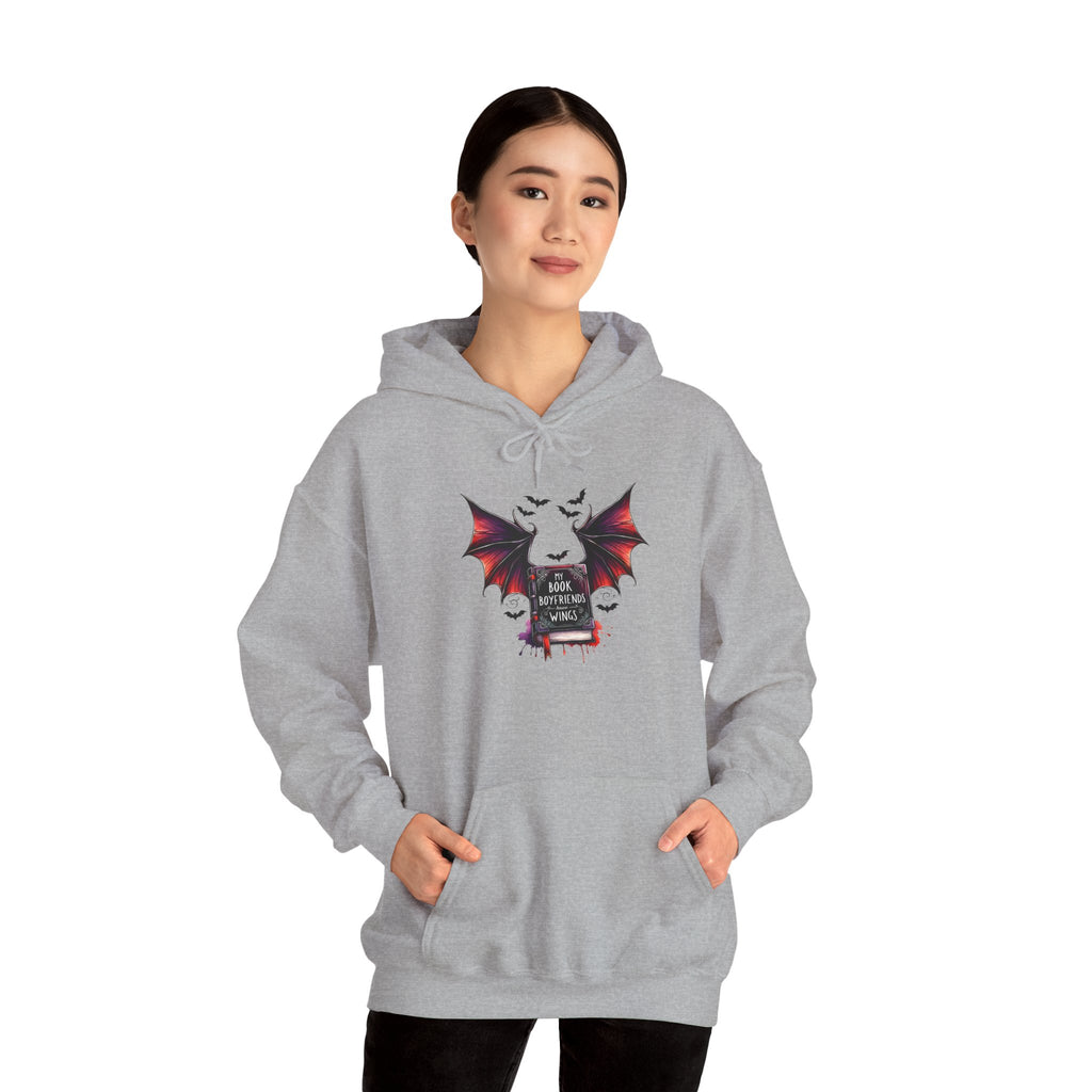 Gothic Bat Graveyard Hoodie — "Rest in Blood" Vampire Graphic Sweatshirt