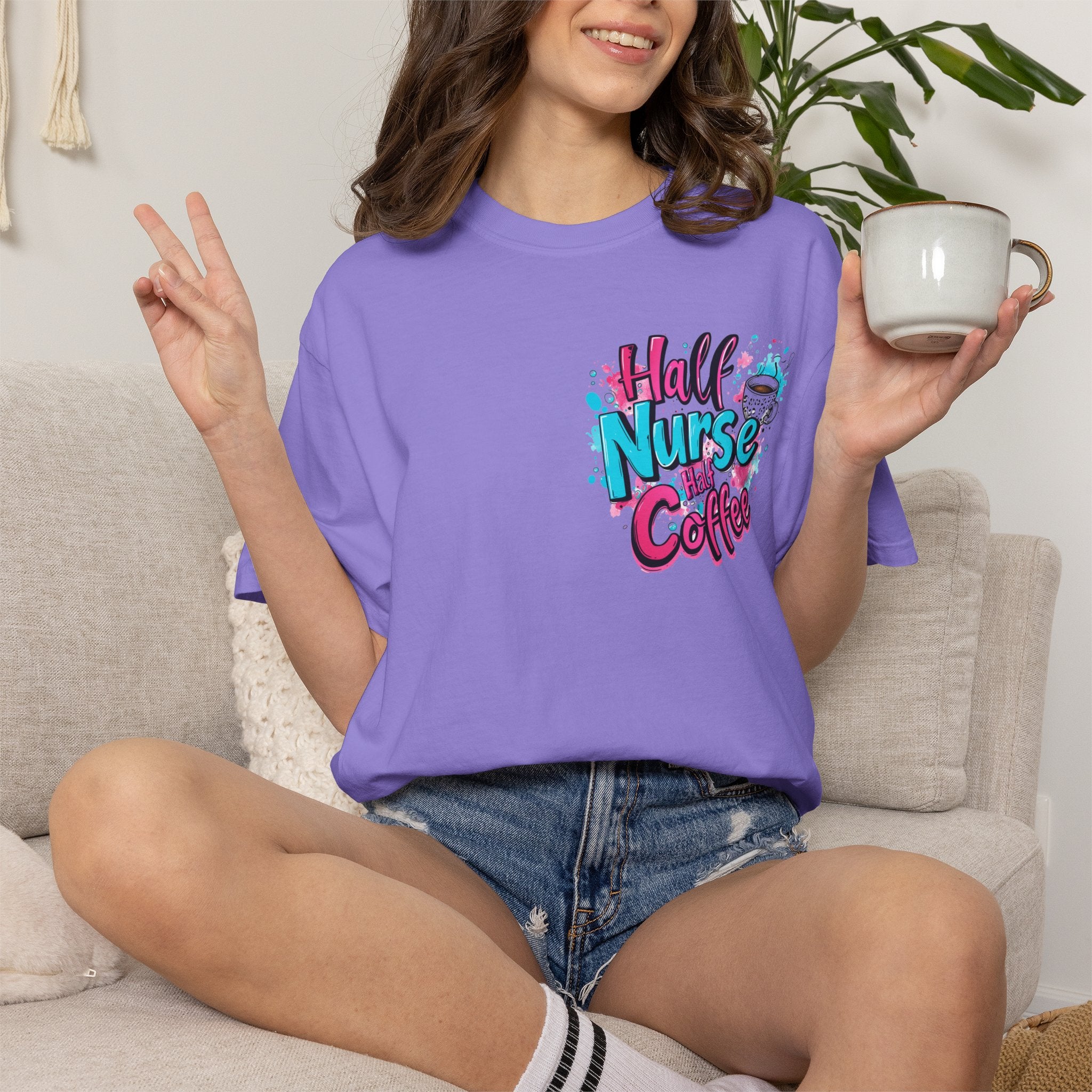 Half Nurse Half Coffee T-Shirt