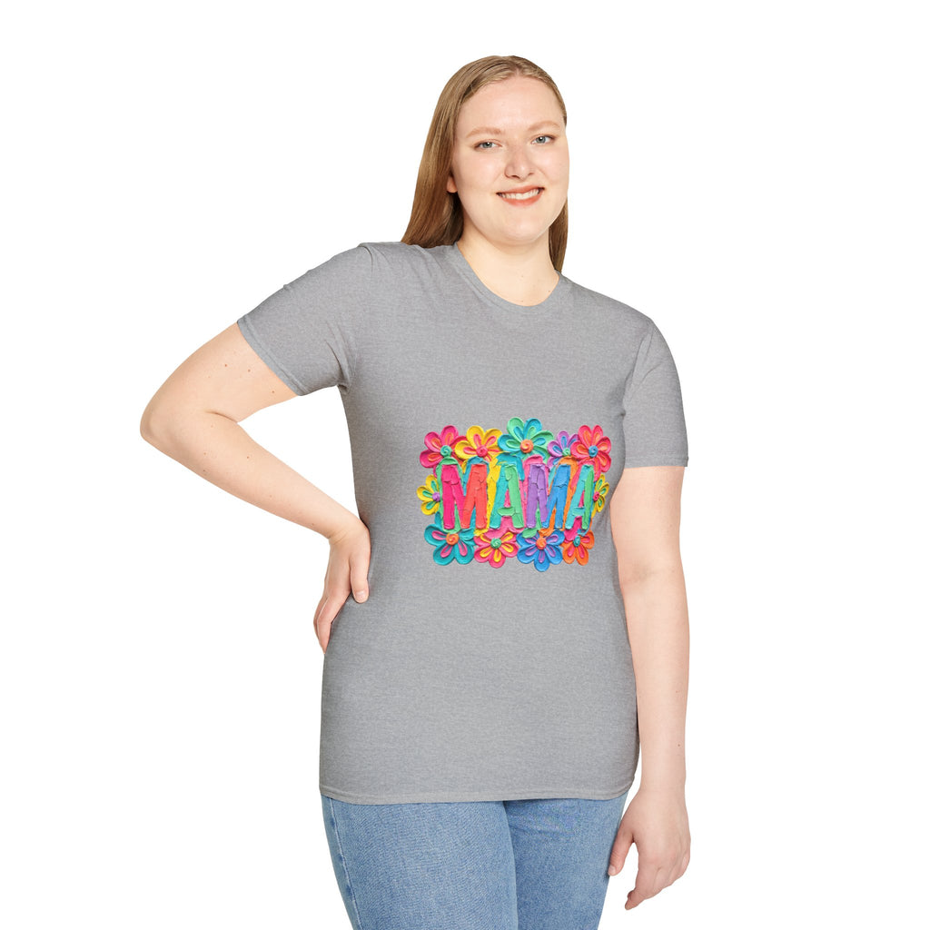 Mama Floral T-Shirt — Colorful Flower Mom Shirt for Mother's Day
