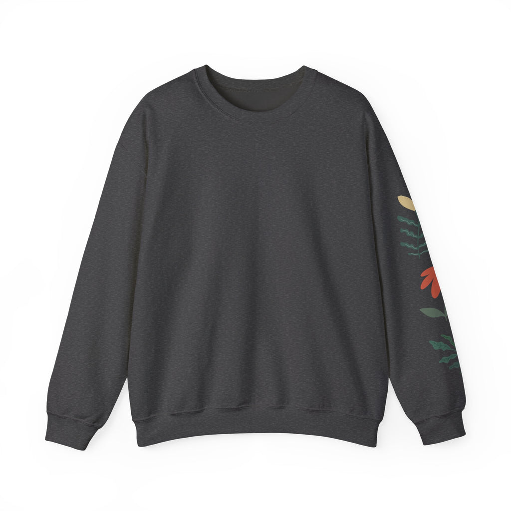 Autism Awareness Crewneck Sweatshirt — "Seeing the World Differently" Floral Design