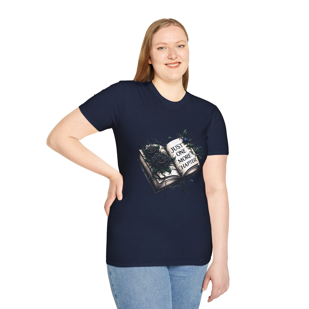 T-Shirt — "Just One More Chapter" Book Lover Tee