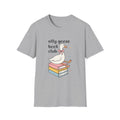 Silly Goose Book Club T-Shirt — Cute Reading Tee with Goose on Books