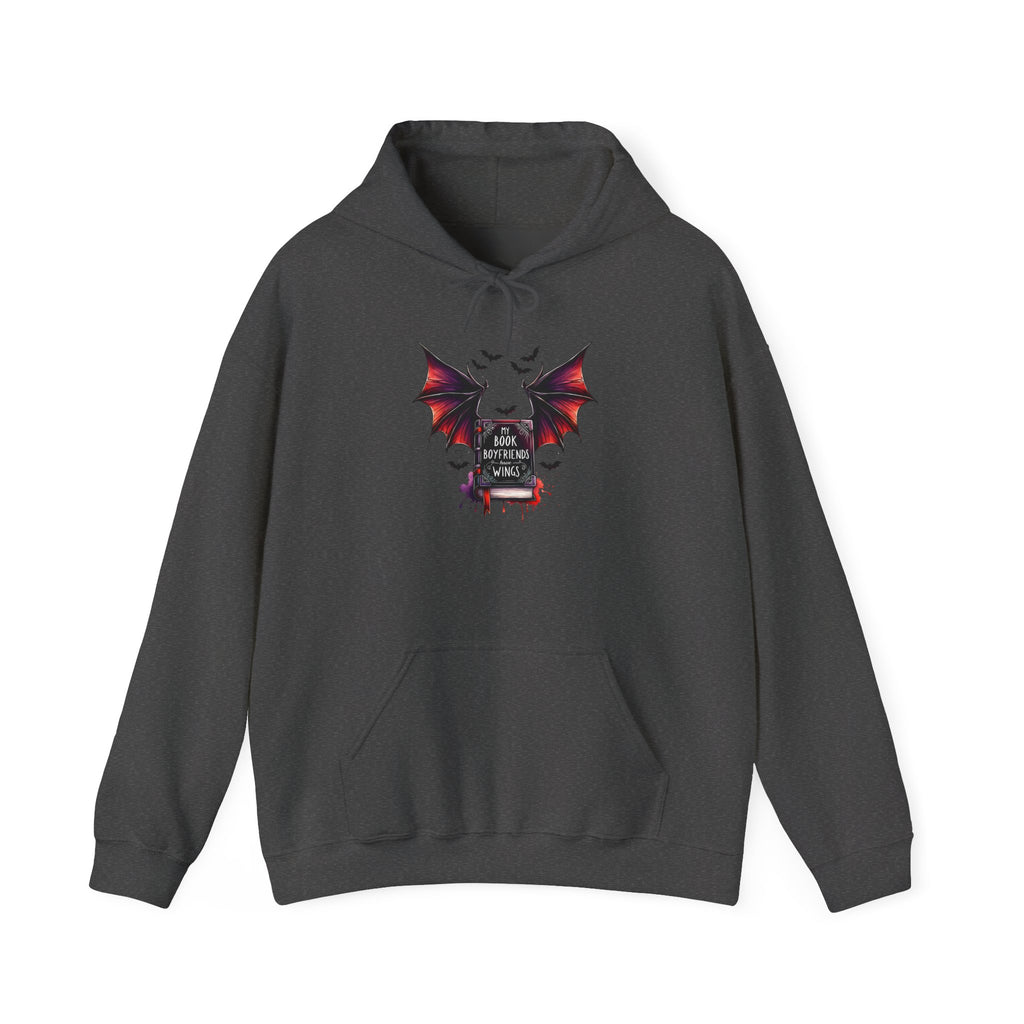 Gothic Bat Graveyard Hoodie — "Rest in Blood" Vampire Graphic Sweatshirt