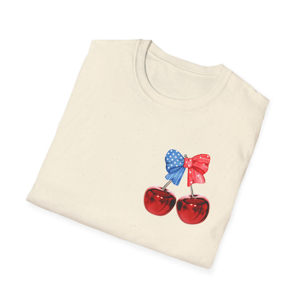 Patriotic Cherry Graphic T-Shirt
