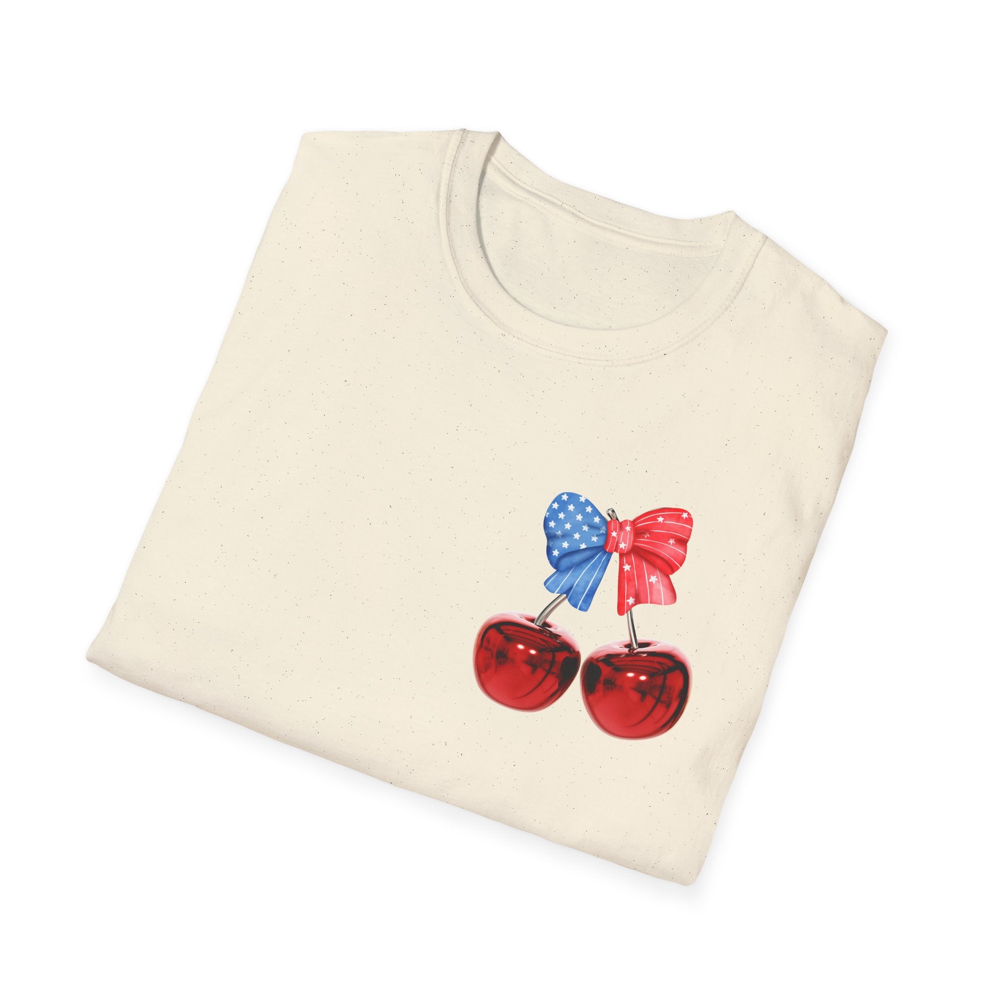 Patriotic Cherry Graphic T-Shirt