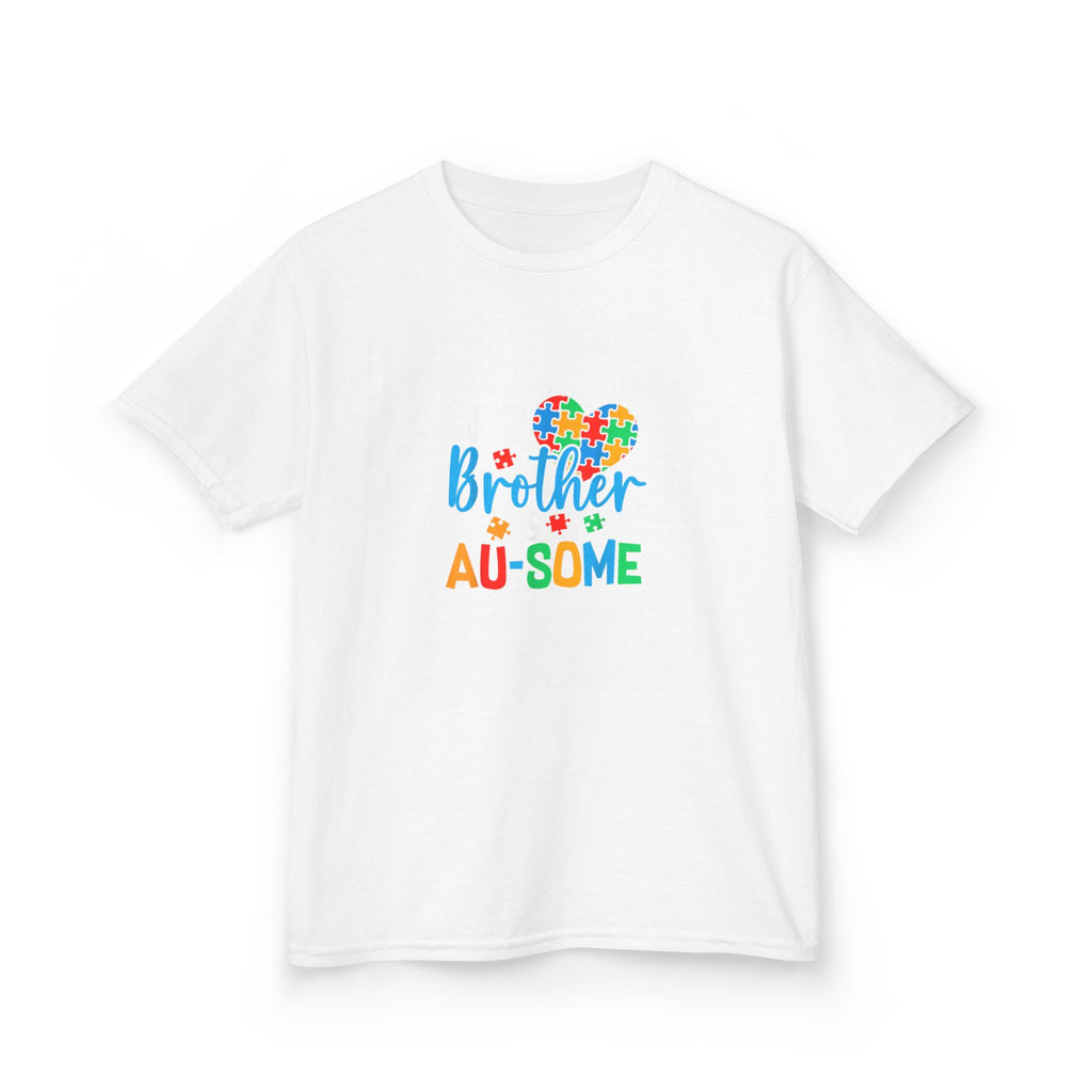Kids T-Shirt — "Brother Au-some" Colorful Autism Awareness Tee