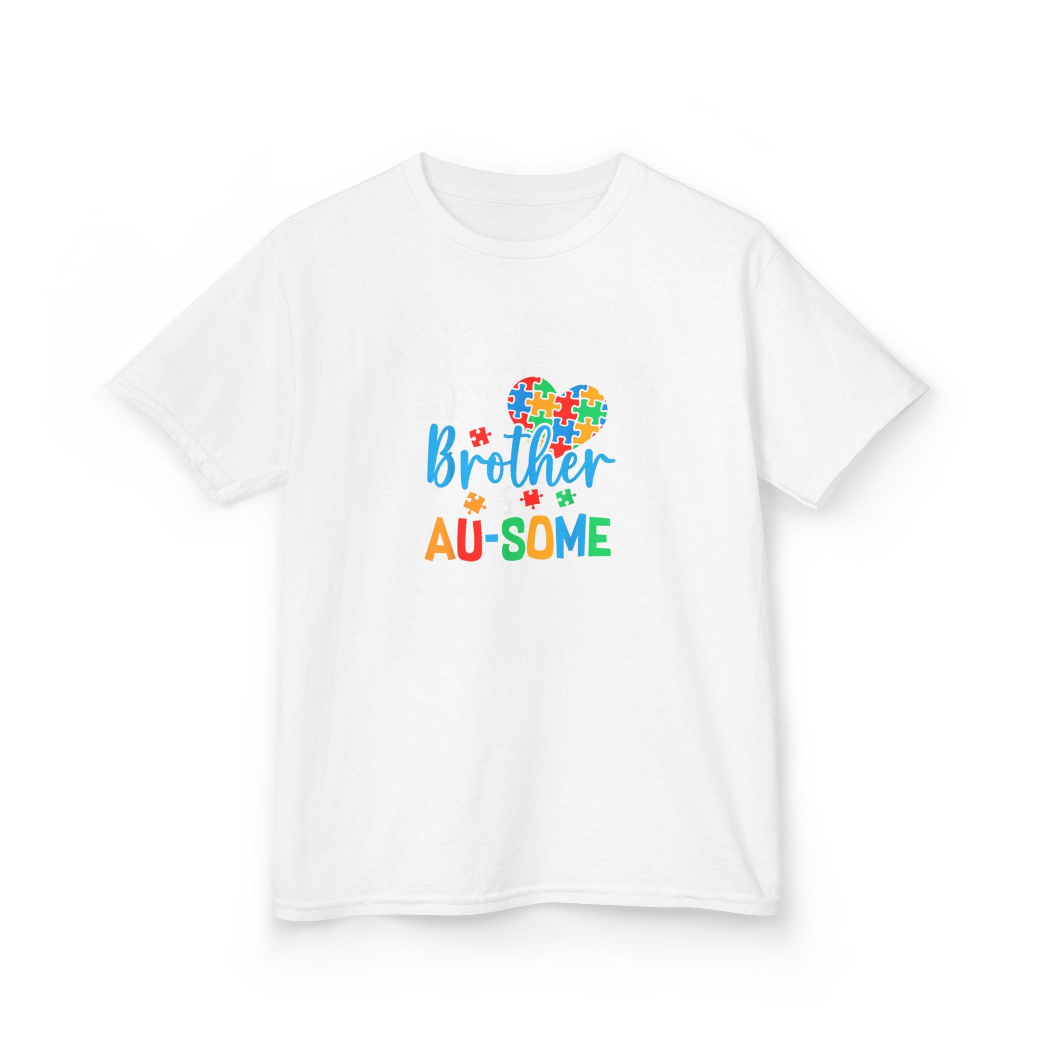 Kids T-Shirt — "Brother Au-some" Colorful Autism Awareness Tee