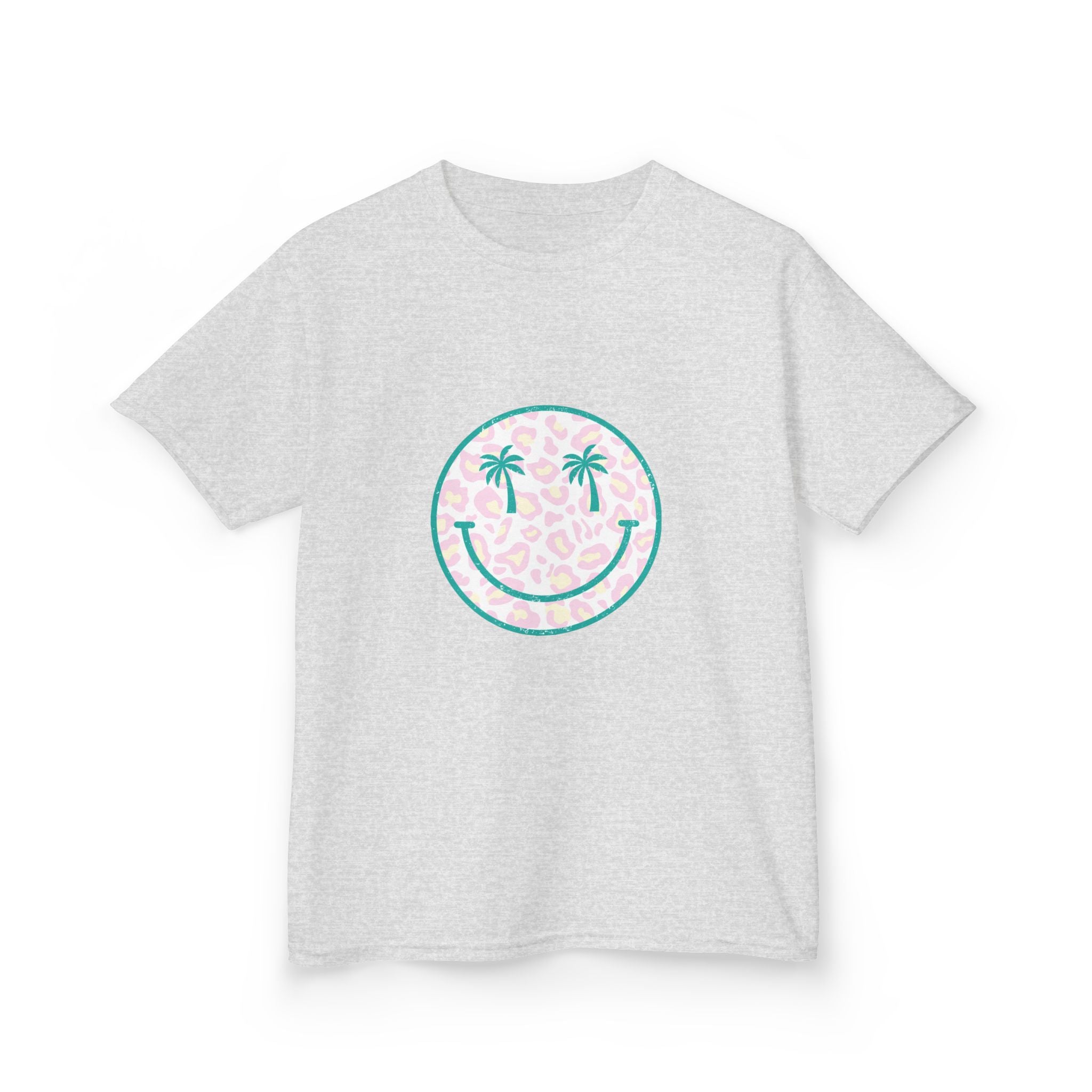 Kids Tee — Tropical Smile Palm Tree Smiley Face