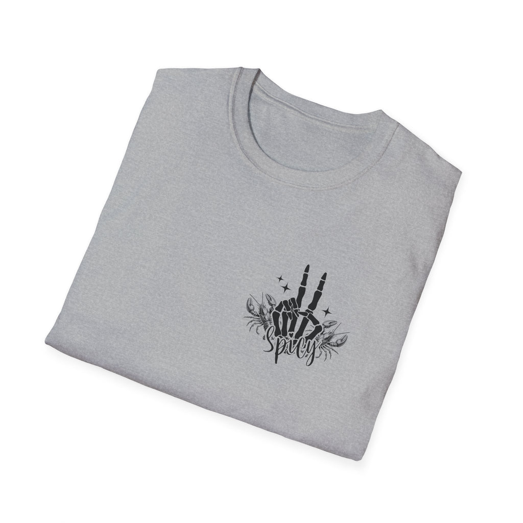 Double-sided Skeleton Woman Holding Lobster Tee — "I’m Not a Hot Mess, I’m a Hot Disaster" Graphic T-Shirt
