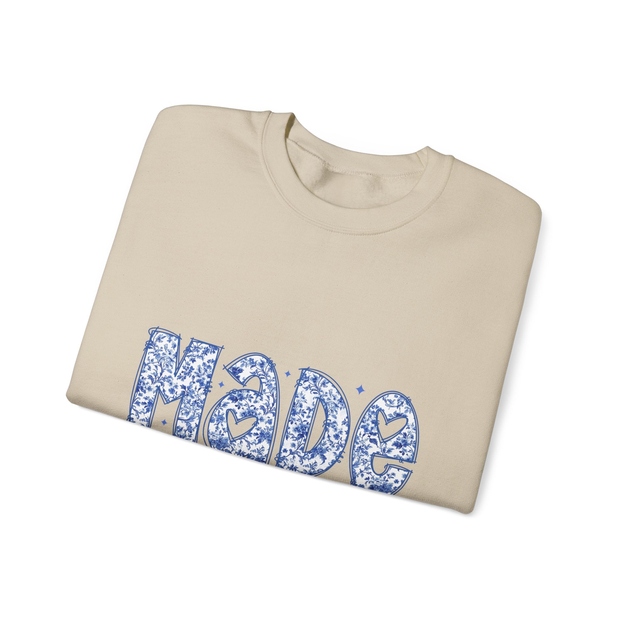 Sweatshirt — "Made for More" Floral Inspirational Crewneck