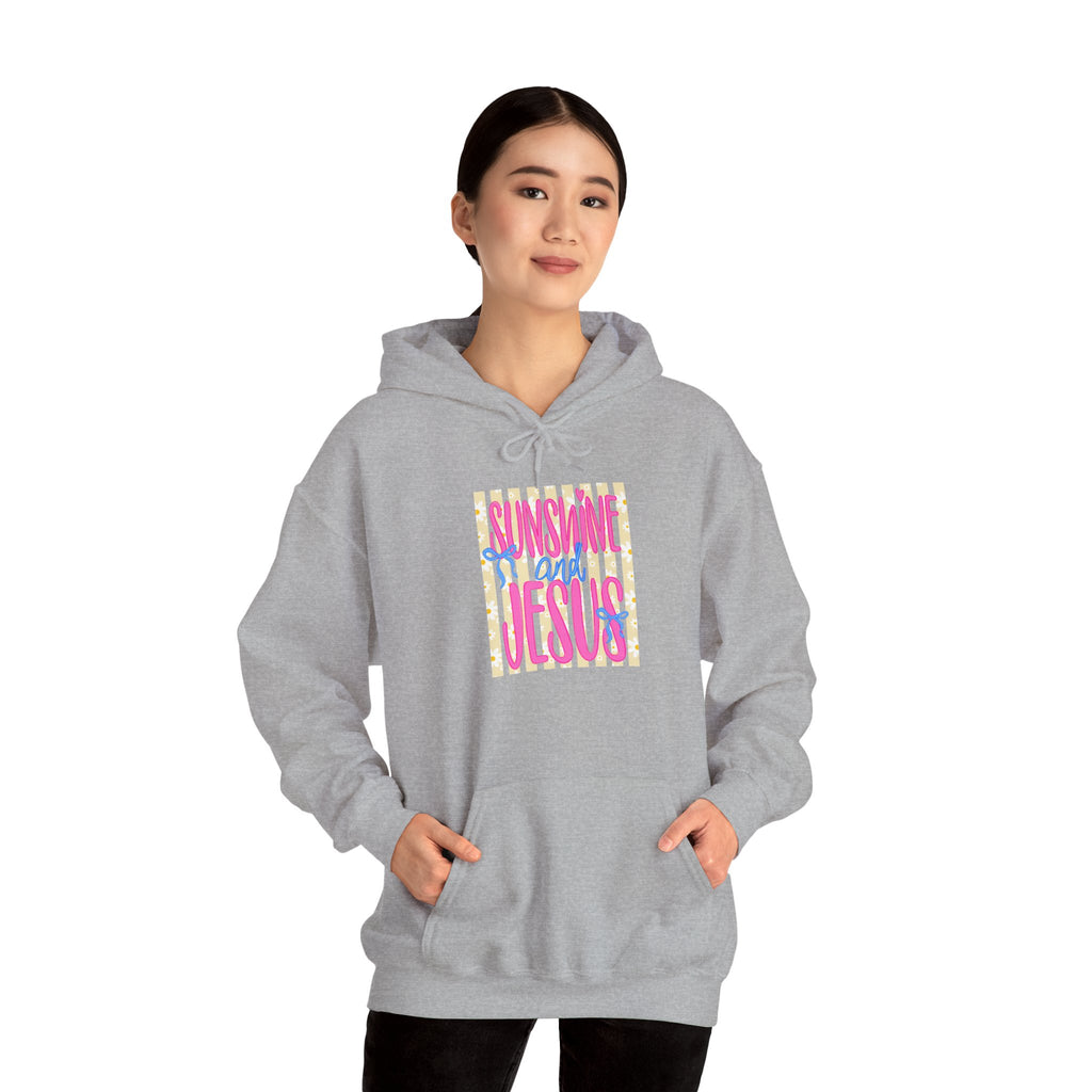Sunshine and Jesus Hoodie – Bright Christian Faith Pullover
