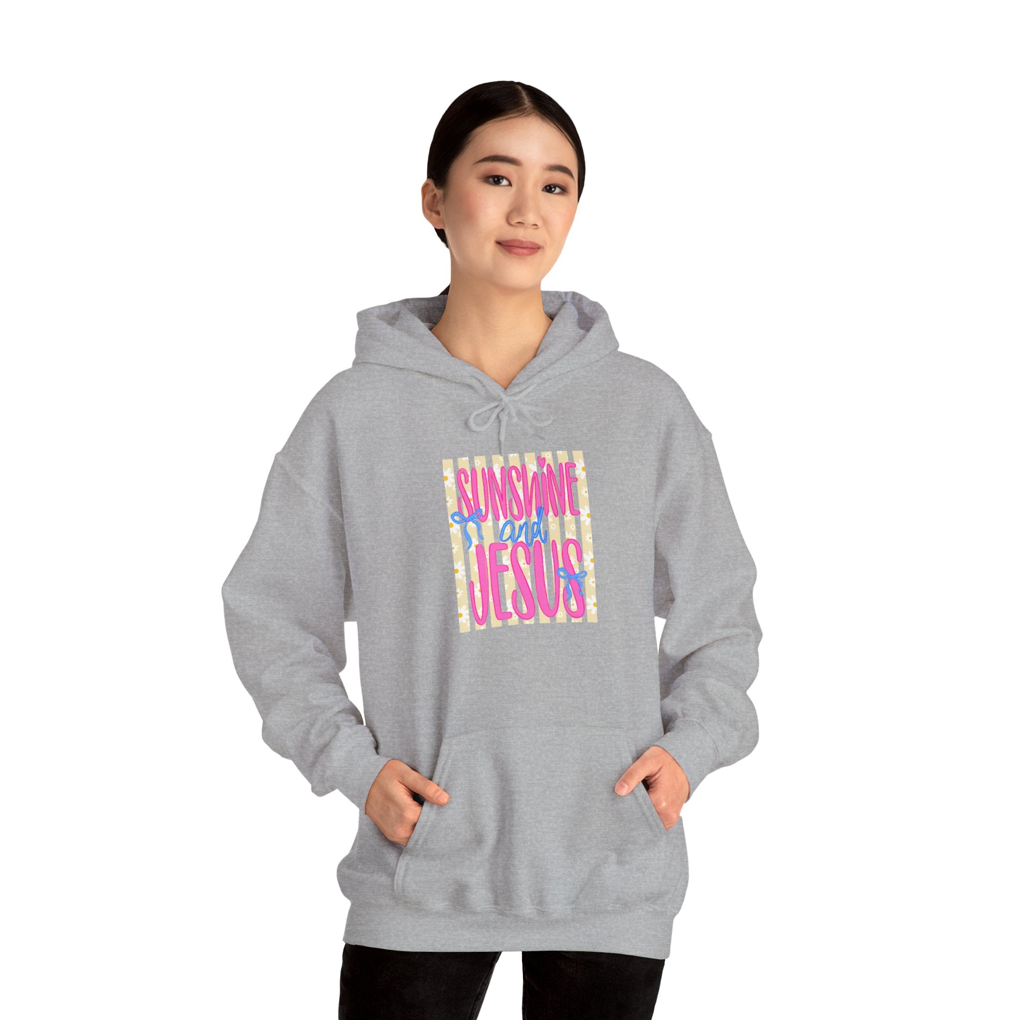 Sunshine and Jesus Hoodie – Bright Christian Faith Pullover