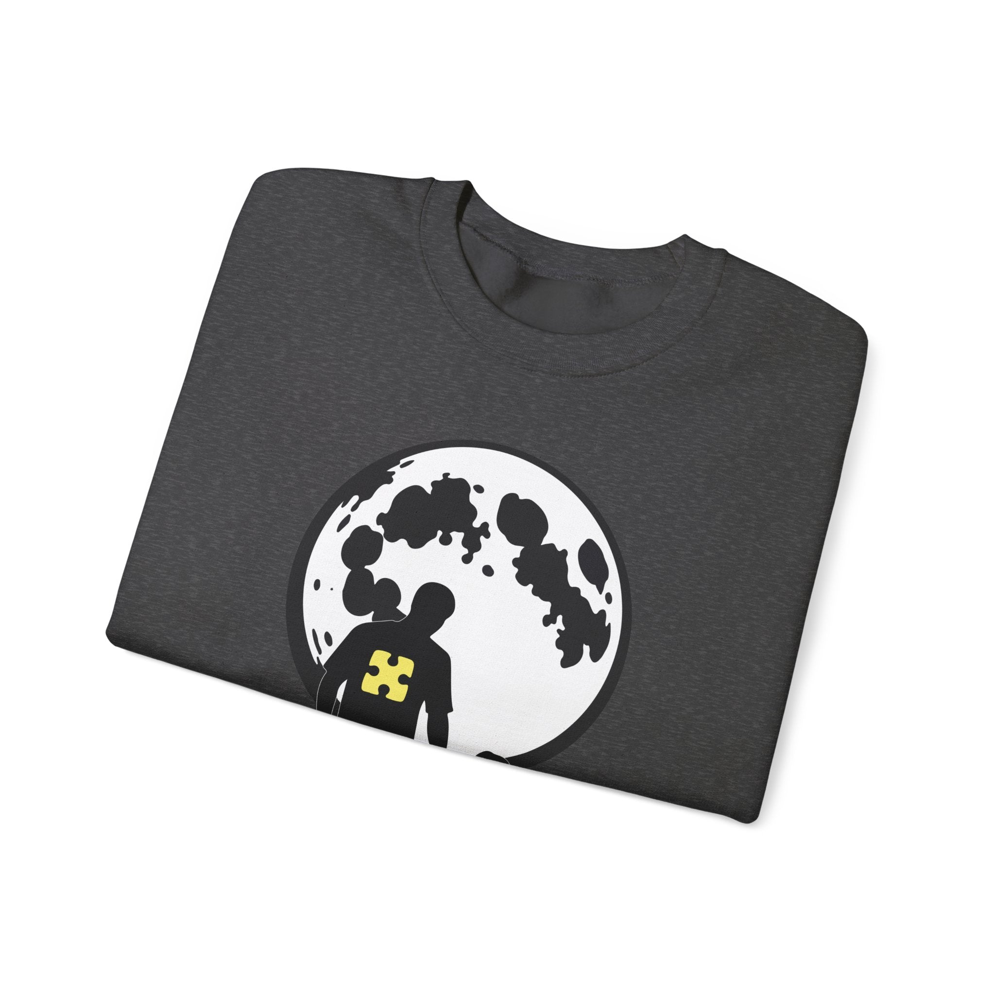 Crewneck Sweatshirt – Moonlit Parent & Child Silhouette Graphic