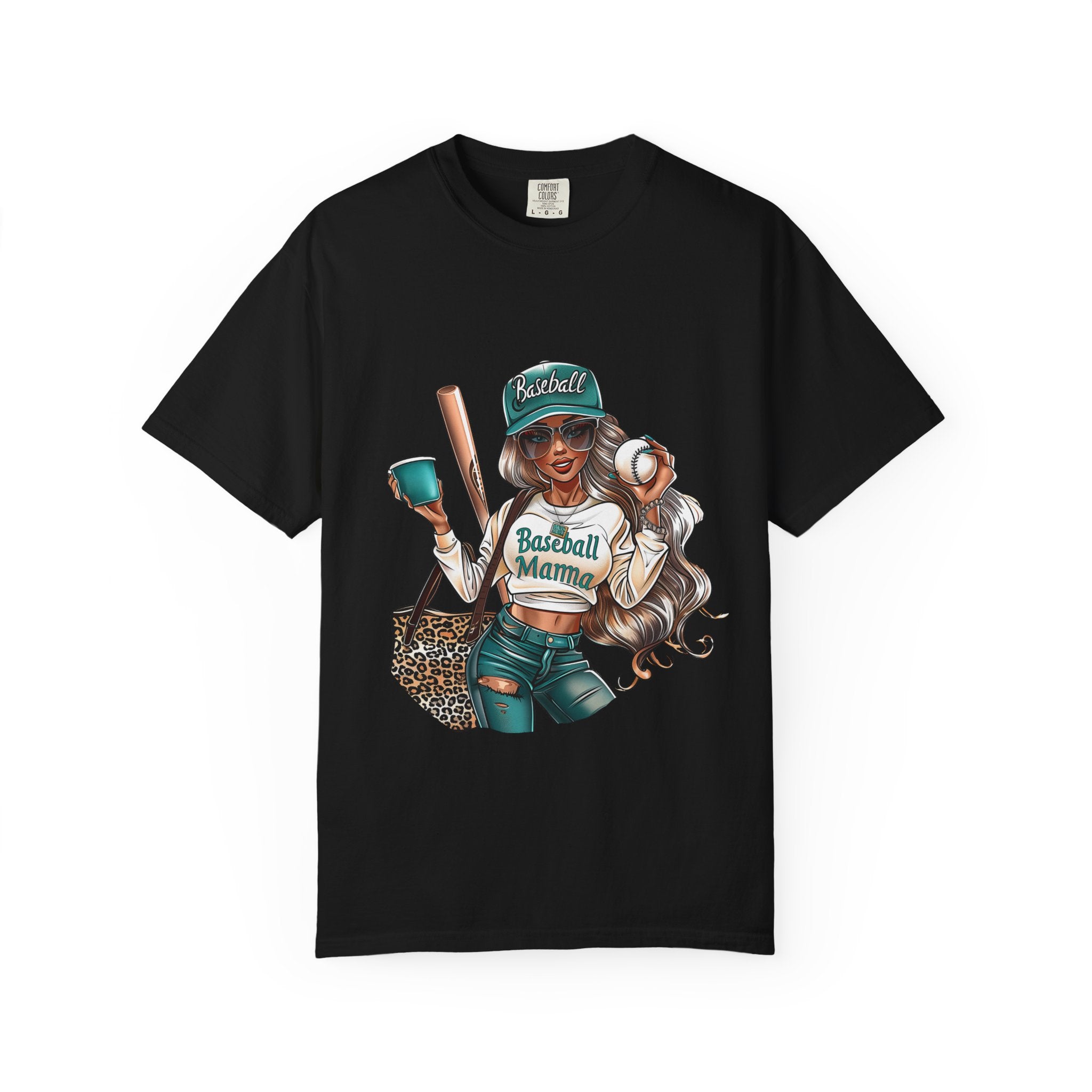 Baseball Mama T-Shirt — Cute Mom Baseball Tee with Bat & Ball Graphic