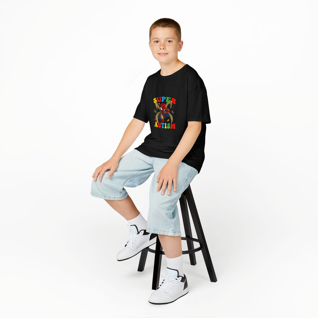 Kids T-Shirt — "Super Autism" Colorful Puzzle Bunny Tee