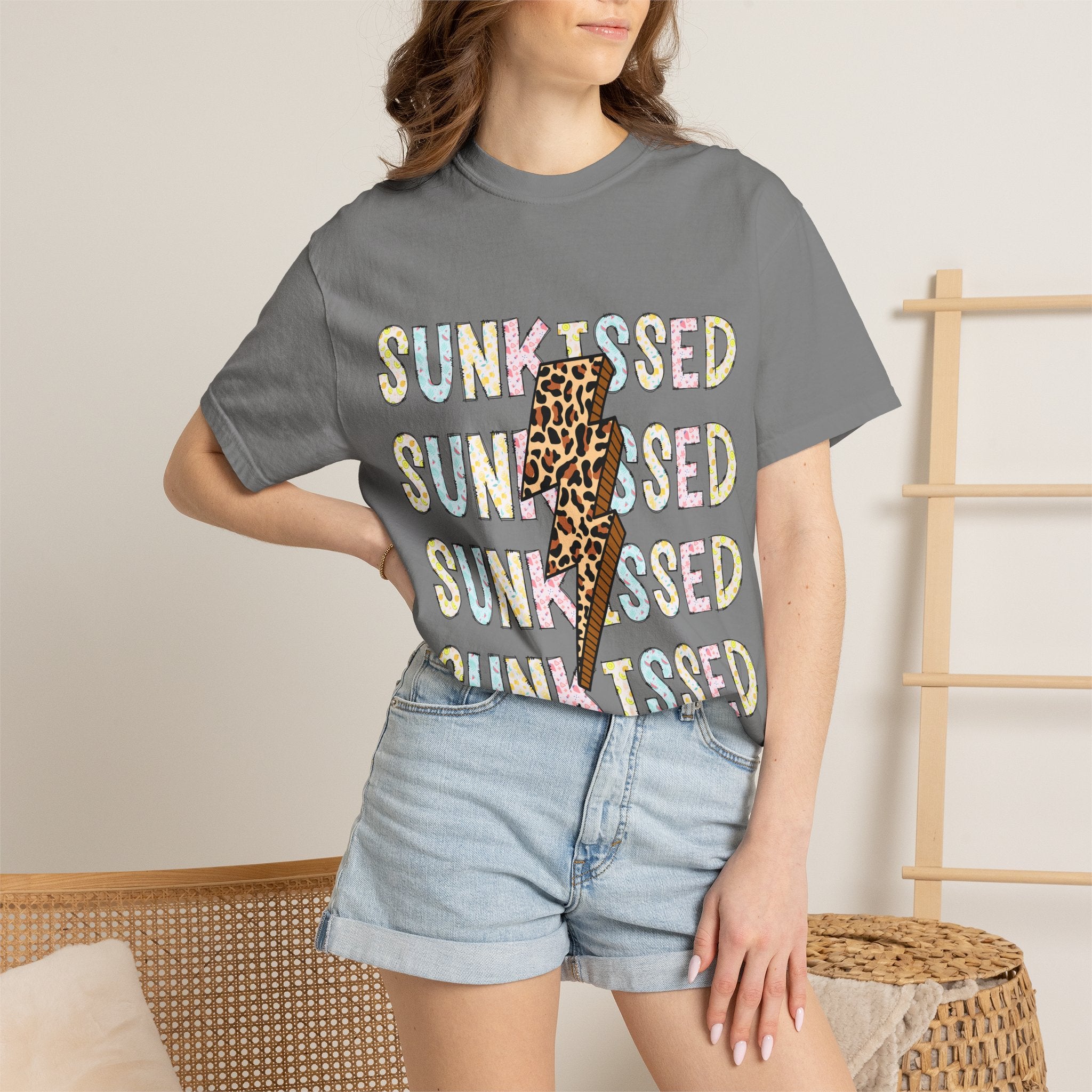 Sunkissed Leopard Bolt T-Shirt
