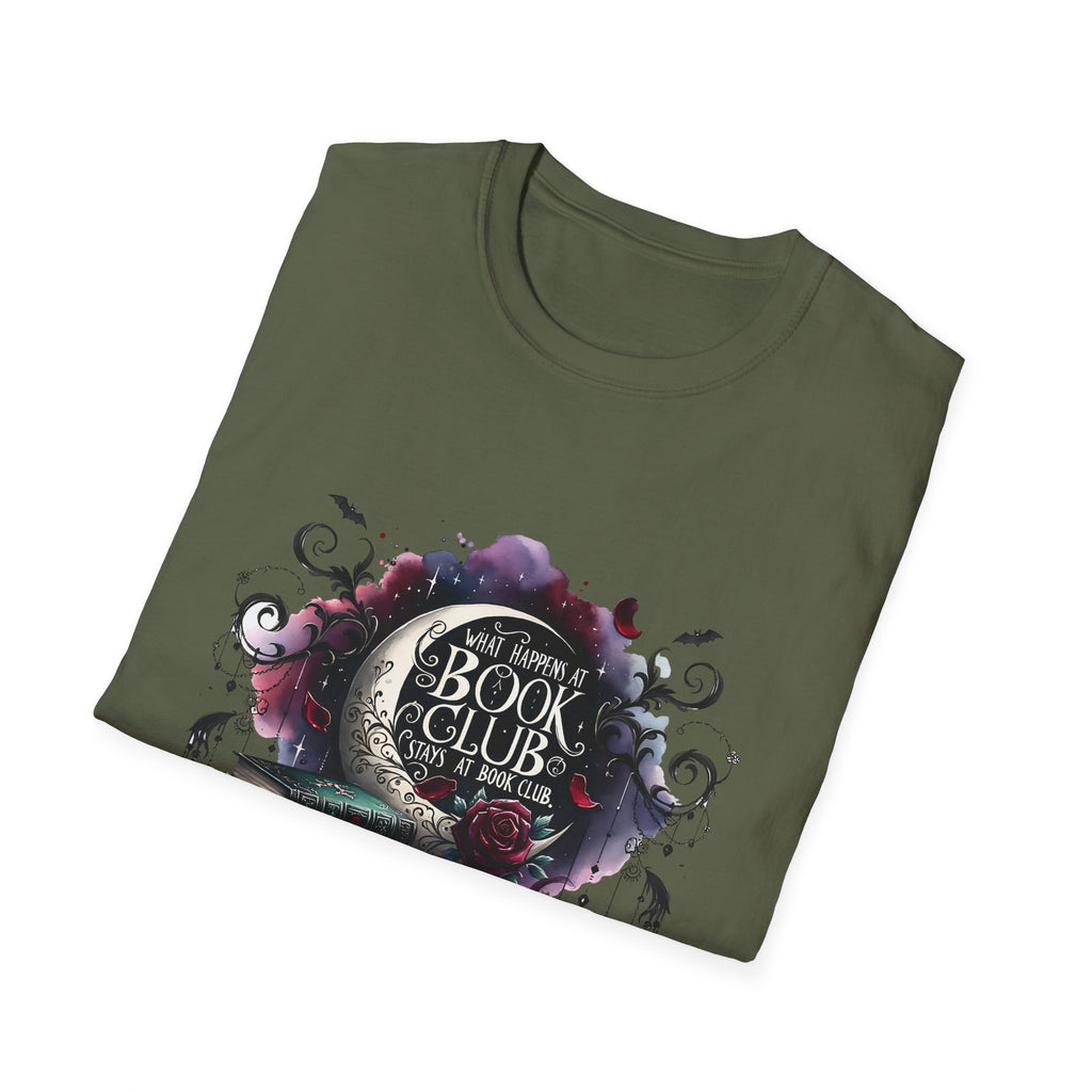 Book Club T-Shirt — Cozy Stack of Books & Tea Graphic
