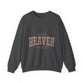 Make Heaven Crowded Sweatshirt — Leopard Print Inspirational Crewneck