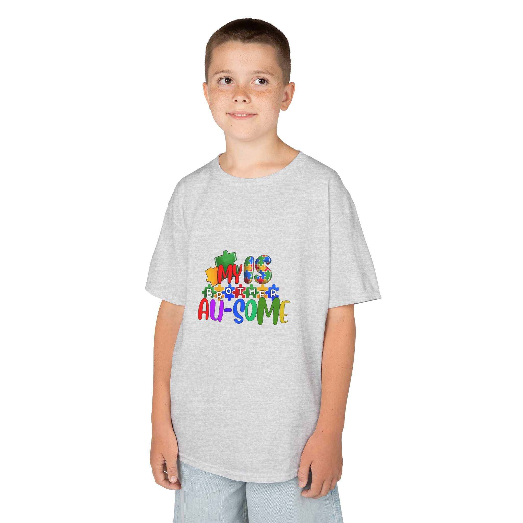 Kids Tee - "This Kid is Au-some" Colorful Autism Awareness Shirt