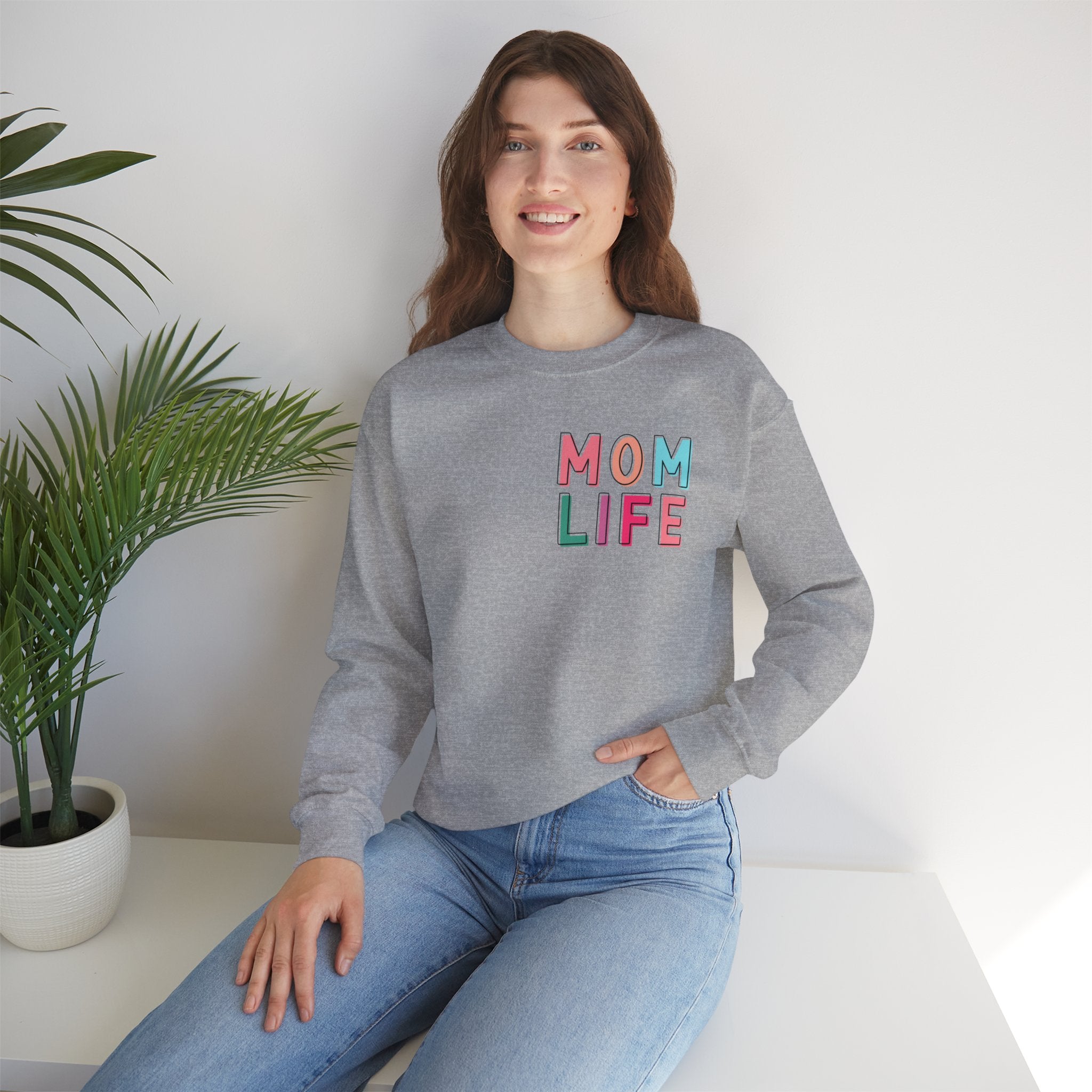 Double-sided Mom Life Crewneck Sweatshirt — "I Have It All Together I Just Forgot Where I Put It"