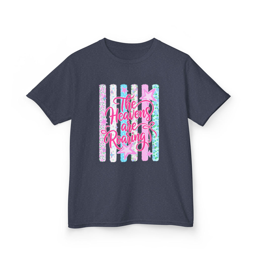 Kids Tee — "The Heavens Are Roaring" Pastel Stars Graphic