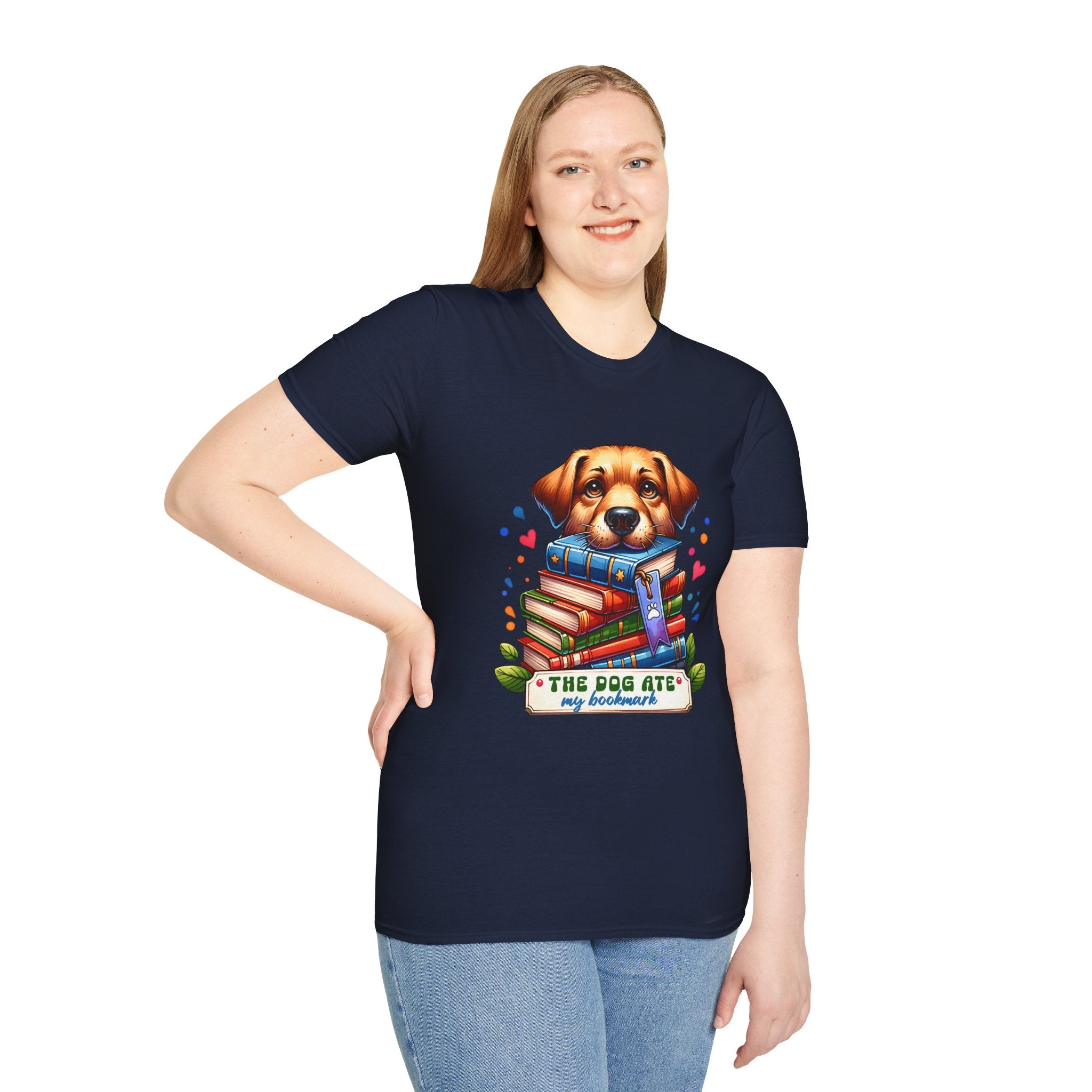 Dog Ate My Homework T-Shirt — Cute Puppy Book Lover Tee