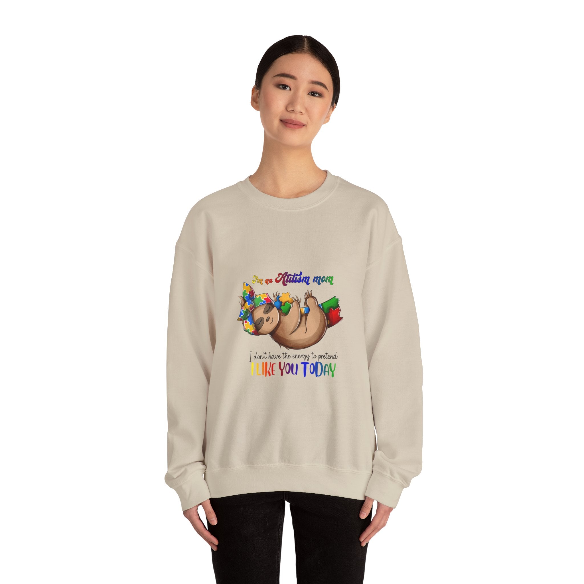 Sloth Mama Sweatshirt — "I'm a Slothin' Mama, I don't have my s*** together but I LOVED YOU TODAY" Cozy Mom Crewneck