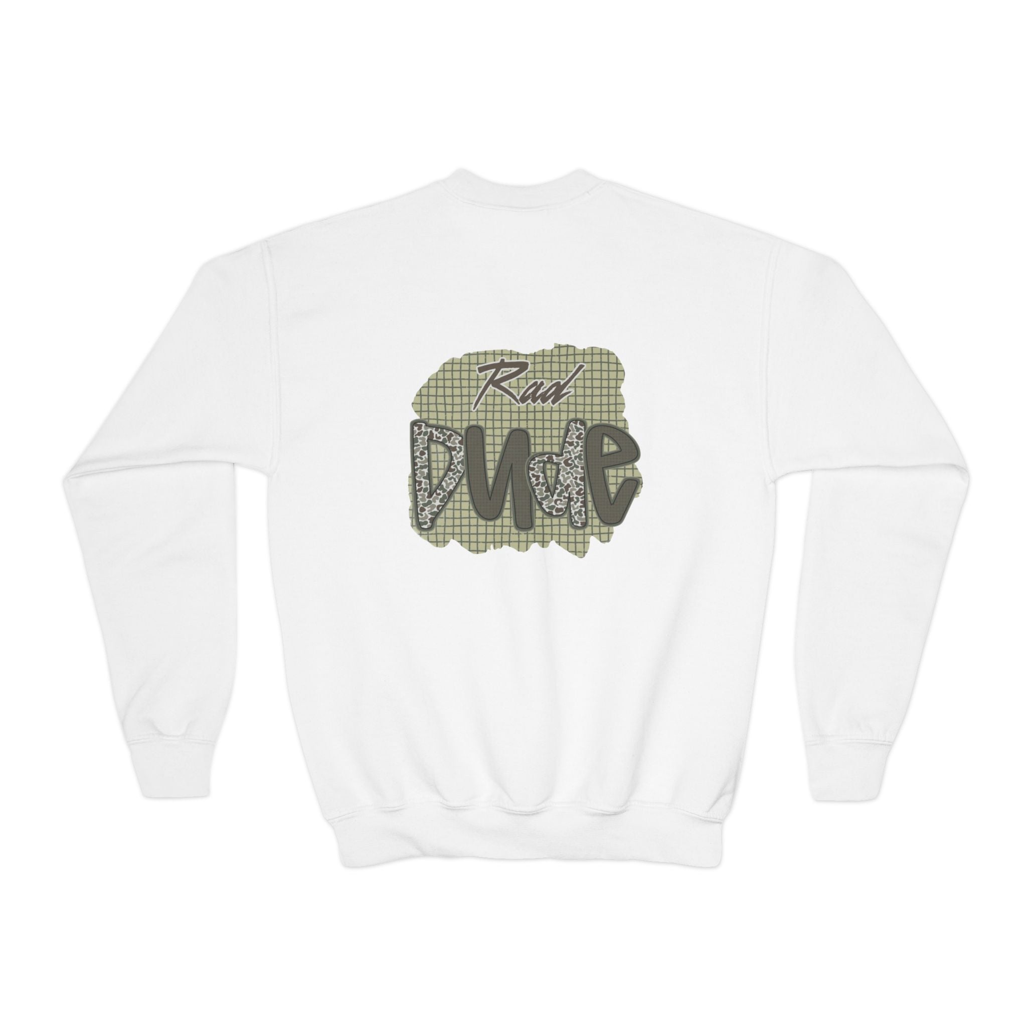 Rad Dude Youth Crewneck Sweatshirt — Graphic Streetwear Pullover