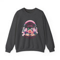 Crewneck Sweatshirt - "Who Needs Friends When You Have Headphones" Floral Pink Headphone Design