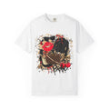 Graphic Fashion Tee — Luxury Handbag & Lips Collage