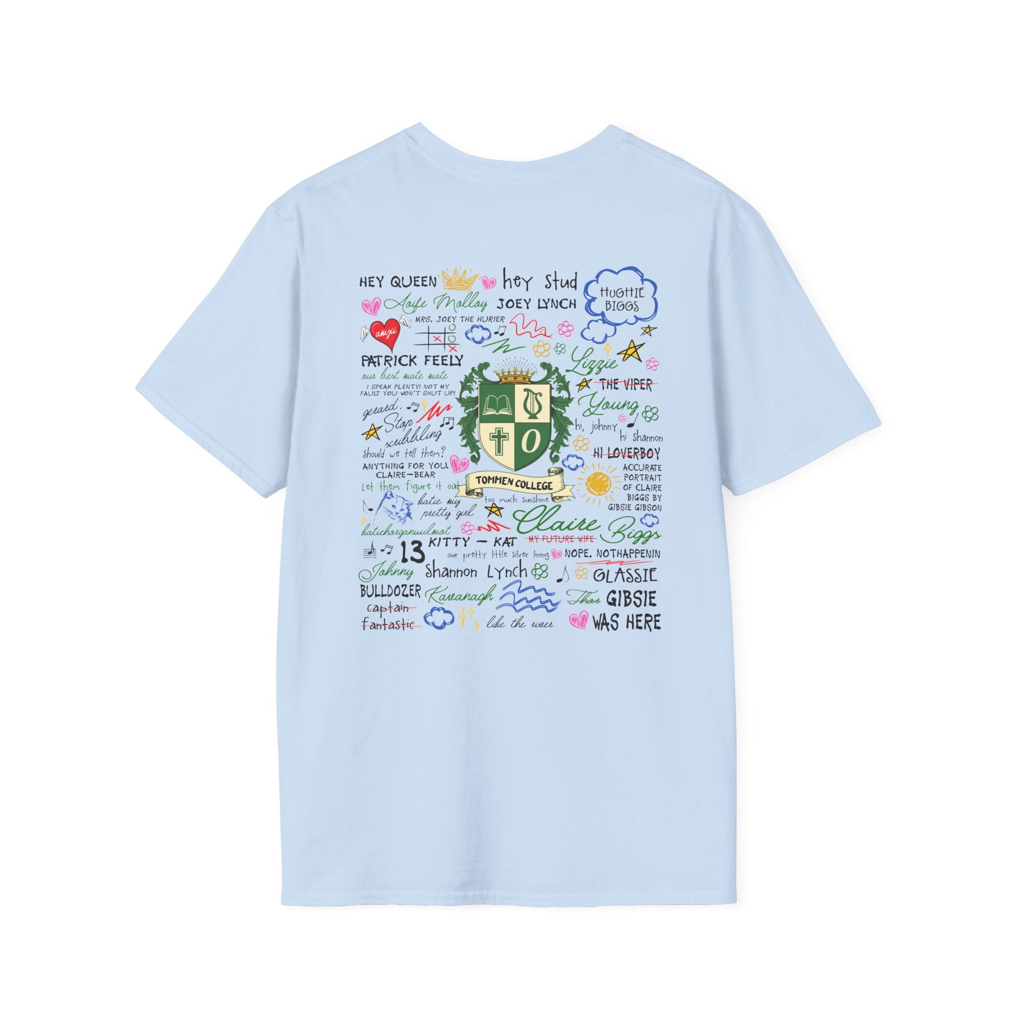Crew Tee — 'For Keeps' Doodle Art Signature T-Shirt