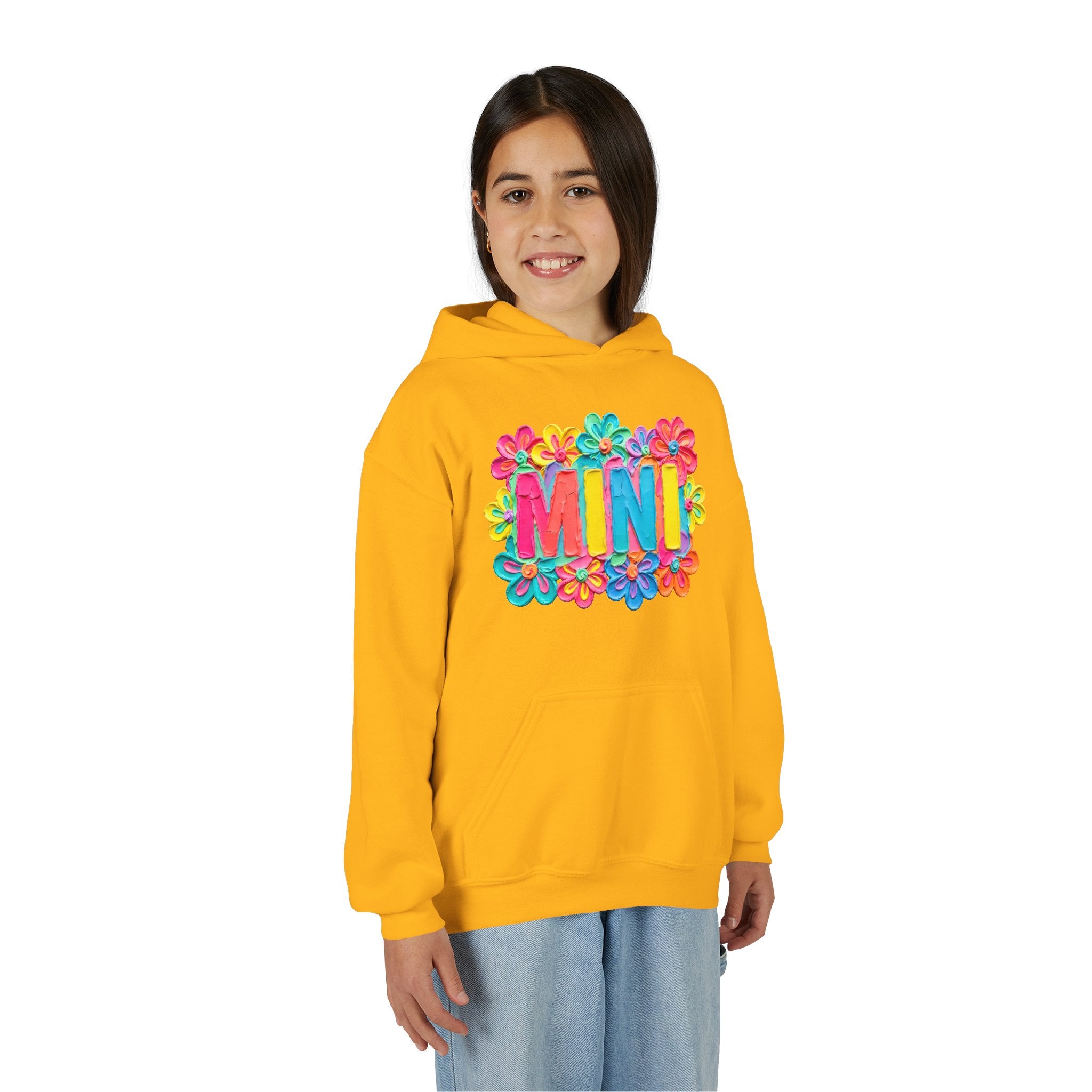 Youth Hoodie — "MINI" Colorful Floral Kids Pullover