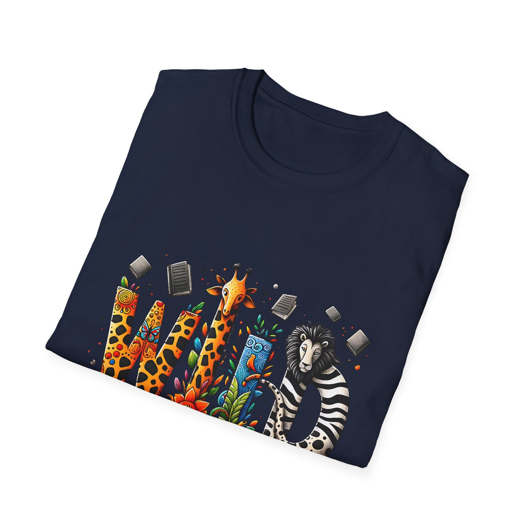 Wild About Reading T-Shirt — Kids’ Animal Alphabet Book Tee