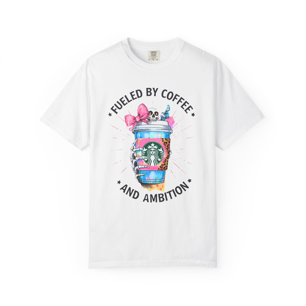 Fueled by Coffee and Ambition Graphic T-Shirt