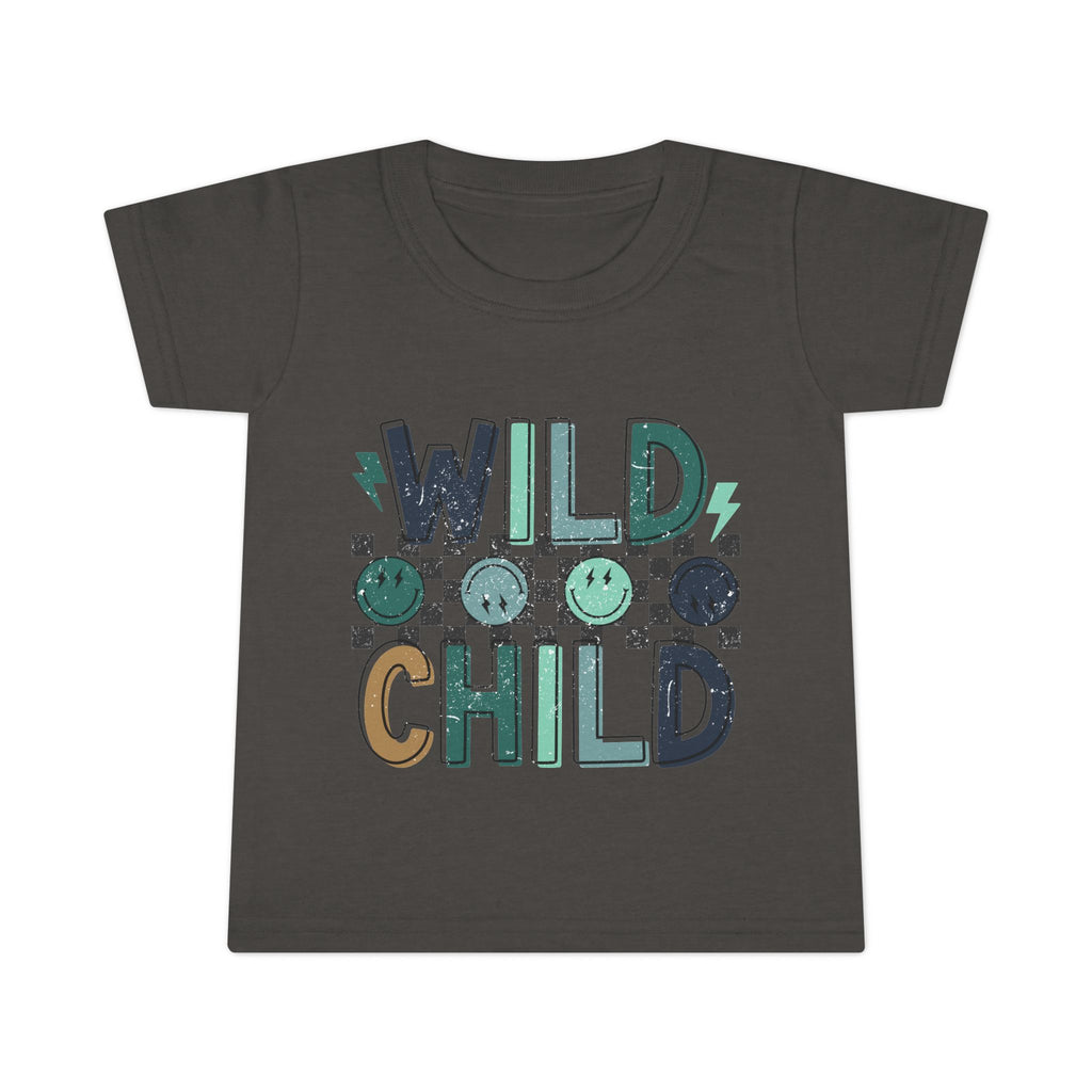 Wild Child Toddler T-Shirt – Playful Smiley Graphic Tee for Kids