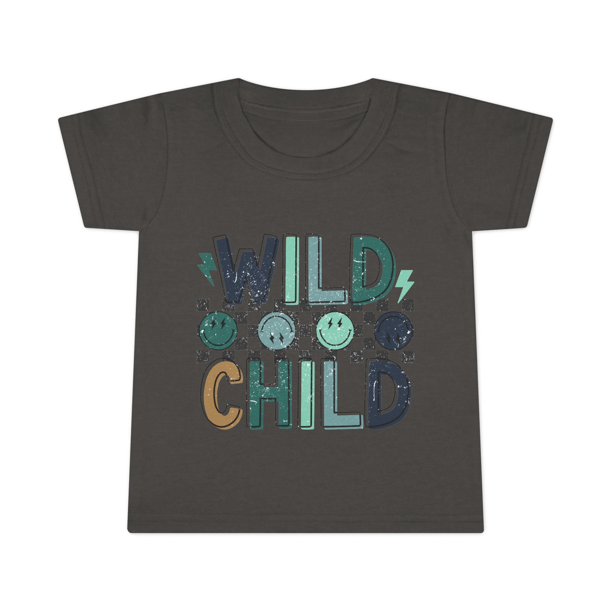Wild Child Toddler T-Shirt – Playful Smiley Graphic Tee for Kids