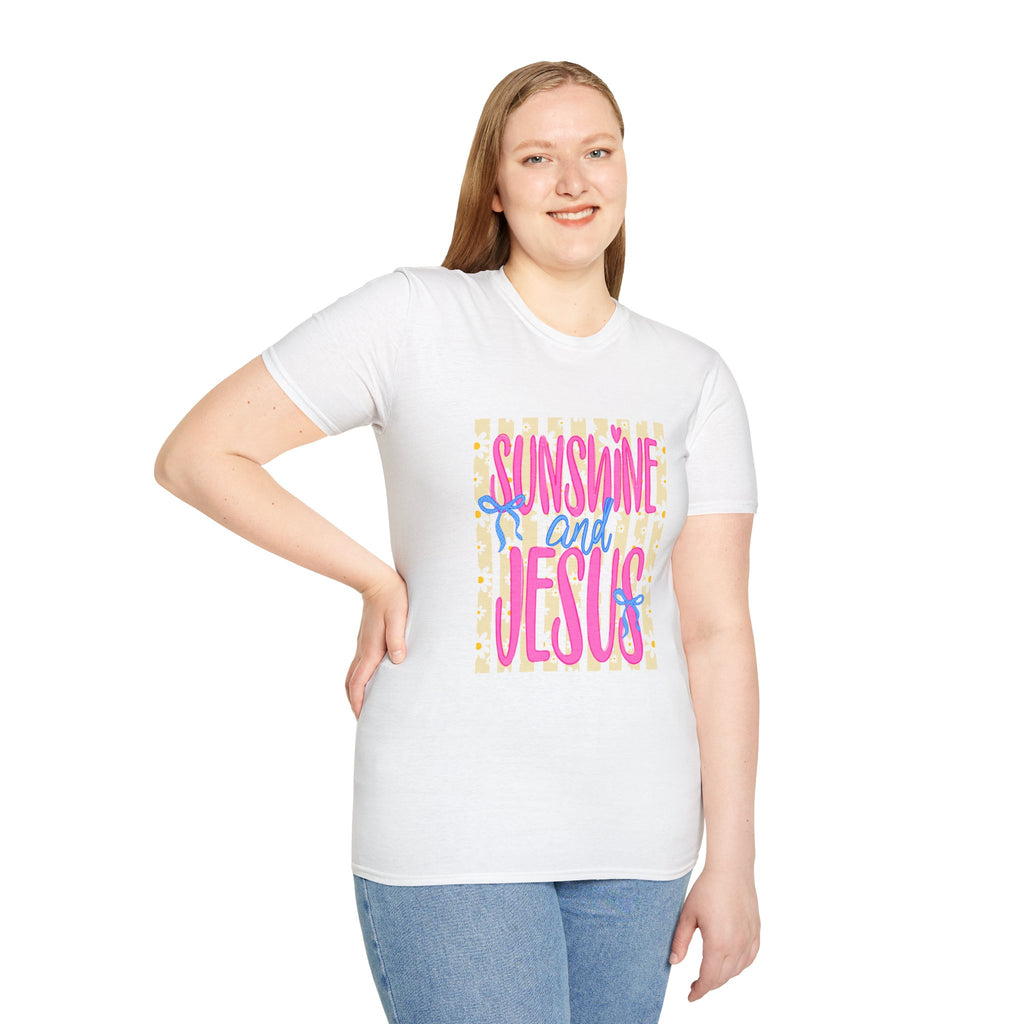 Sunshine and Jesus T-Shirt — Bright Christian Faith Graphic Tee
