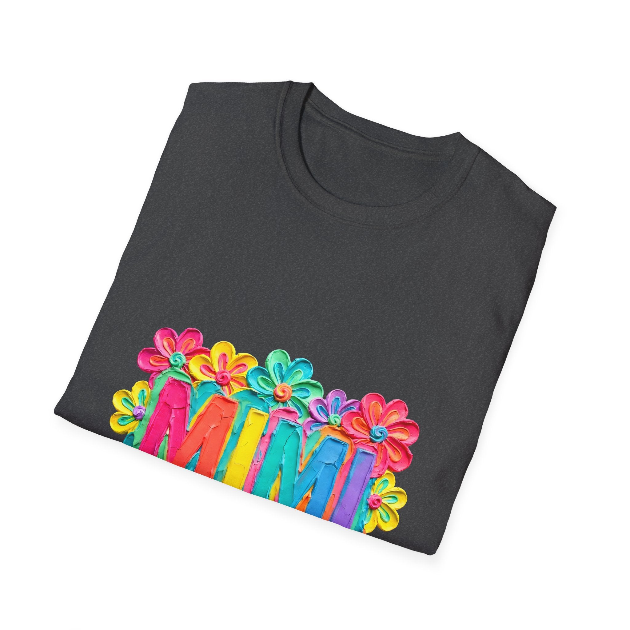 Mimi Floral Tee — Bright Colorful 'MIMI' Graphic T-Shirt