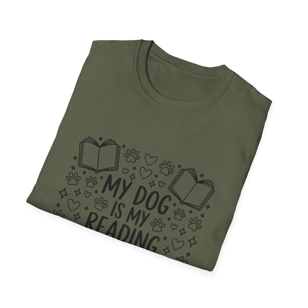 My Dog Is My Reading Buddy T-Shirt — Cute Book Lover & Dog Mom Tee